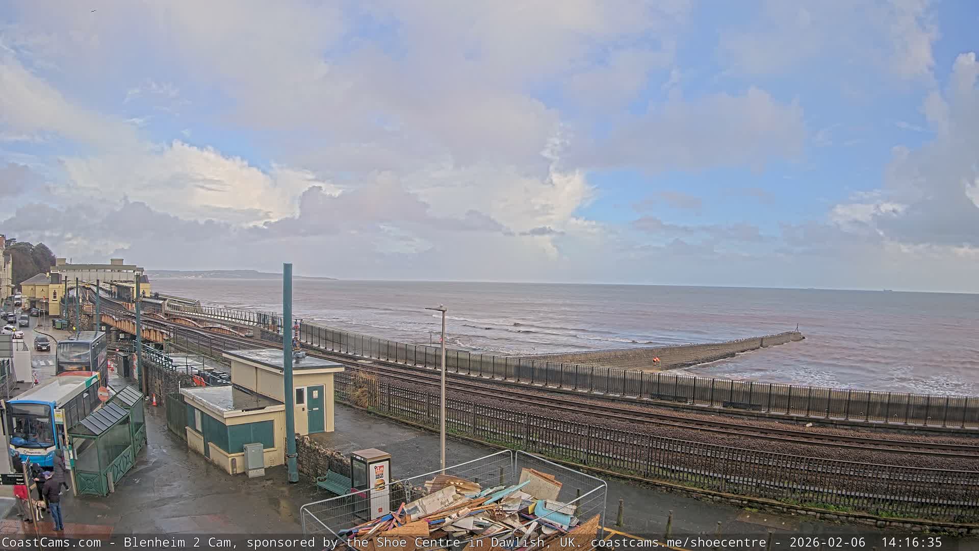 Dawlish East Coast  / Dawlish Railway Station & Station Rd. Live Cam  - Teignbridge, Devon, South West, England, United Kingdom