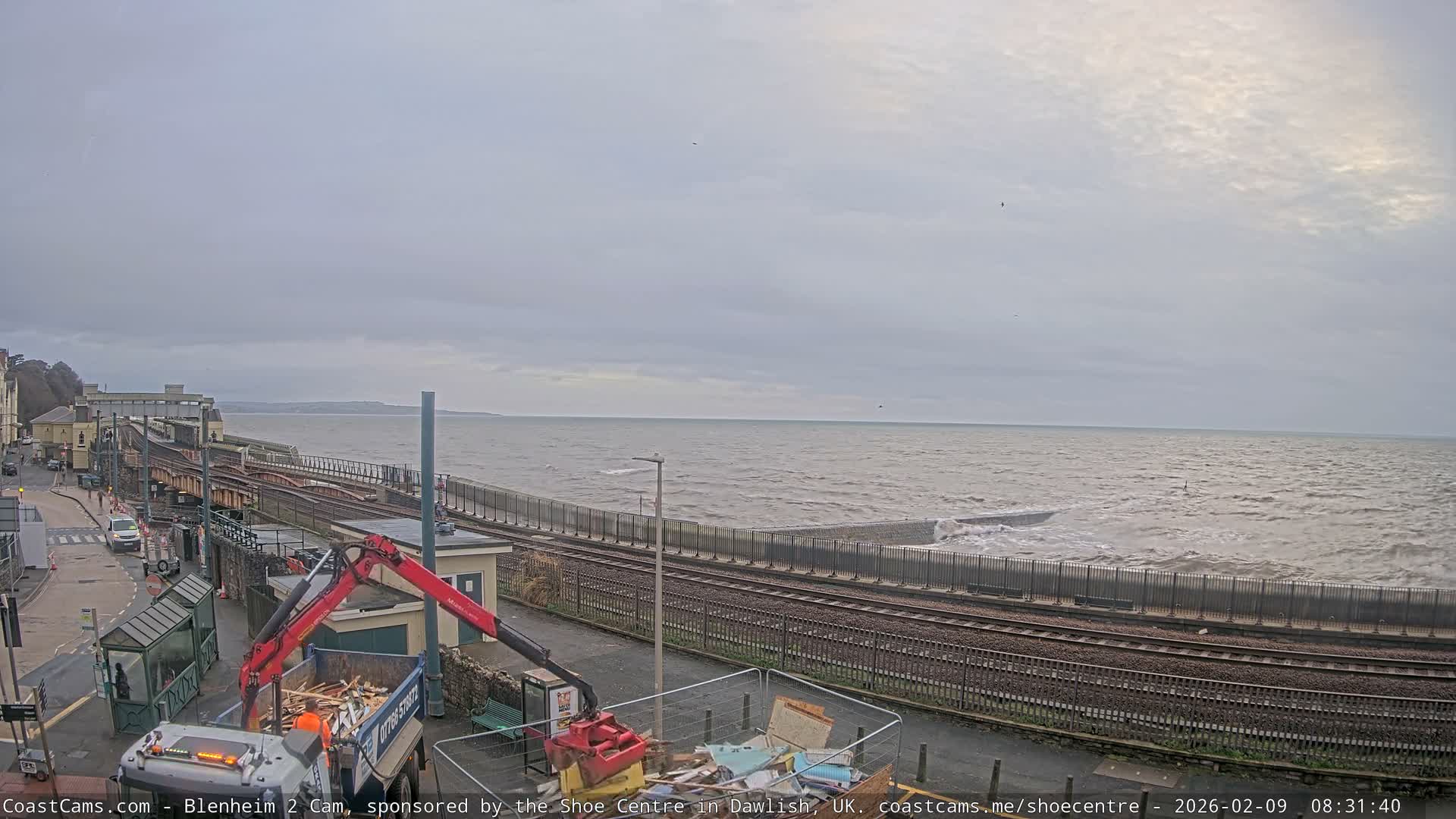 Dawlish East Coast  / Dawlish Railway Station & Station Rd. Live Cam  - Teignbridge, Devon, South West, England, United Kingdom