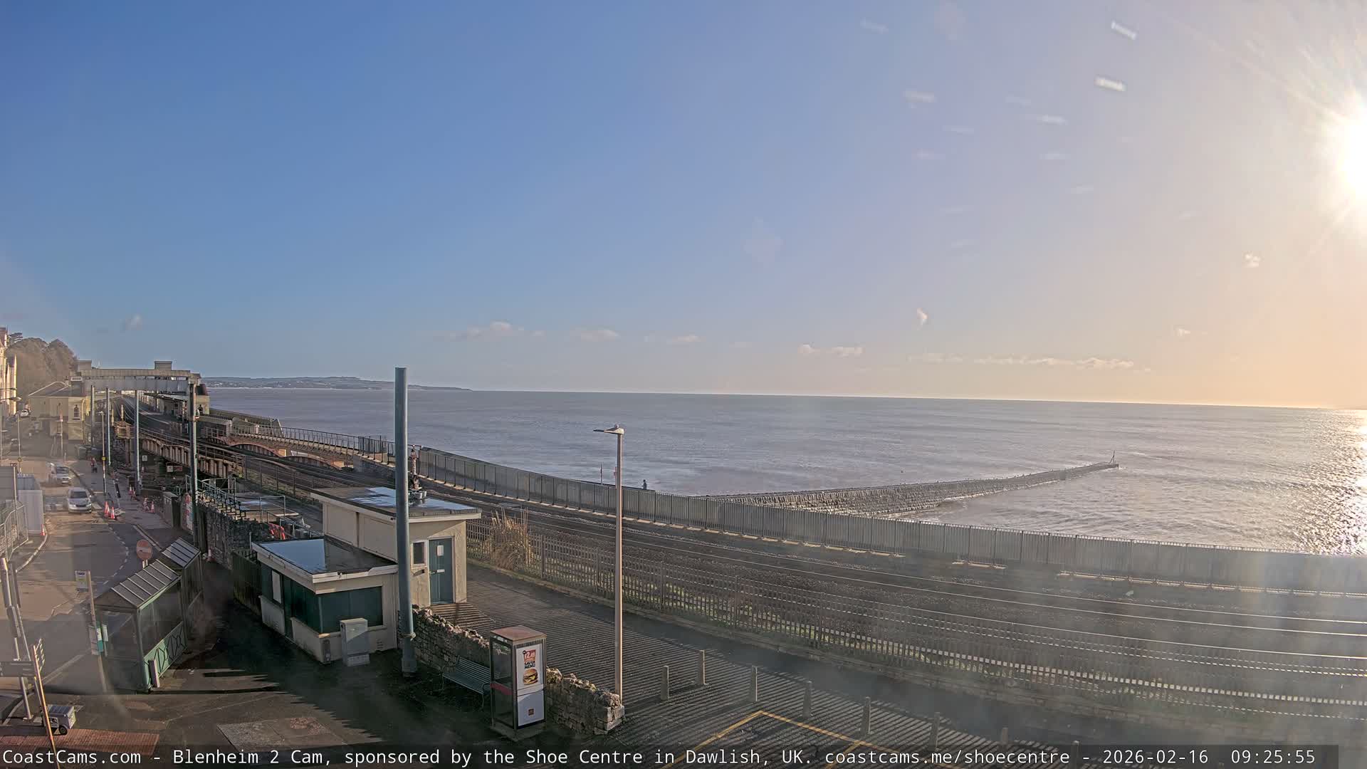 Dawlish East Coast  / Dawlish Railway Station & Station Rd. Live Cam  - Teignbridge, Devon, South West, England, United Kingdom