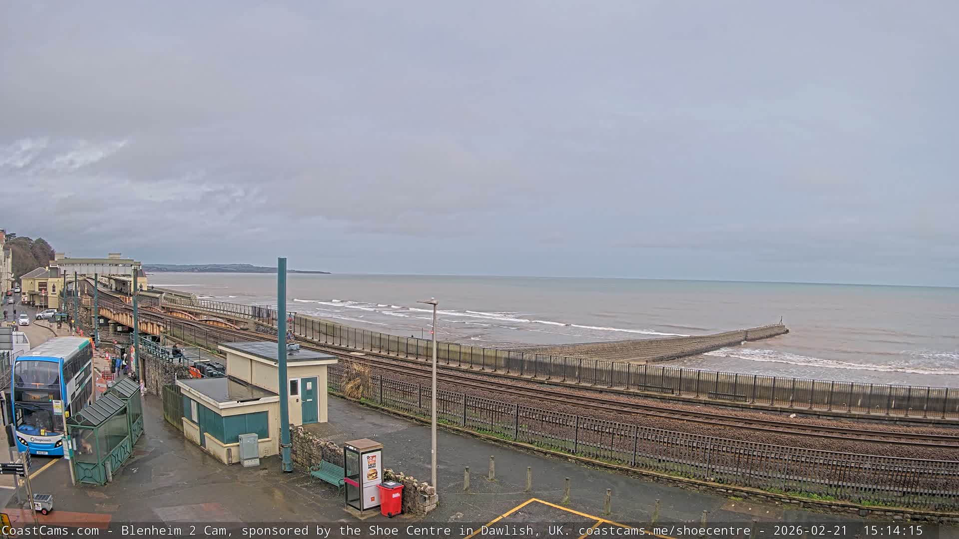 Dawlish East Coast  / Dawlish Railway Station & Station Rd. Live Cam  - Teignbridge, Devon, South West, England, United Kingdom