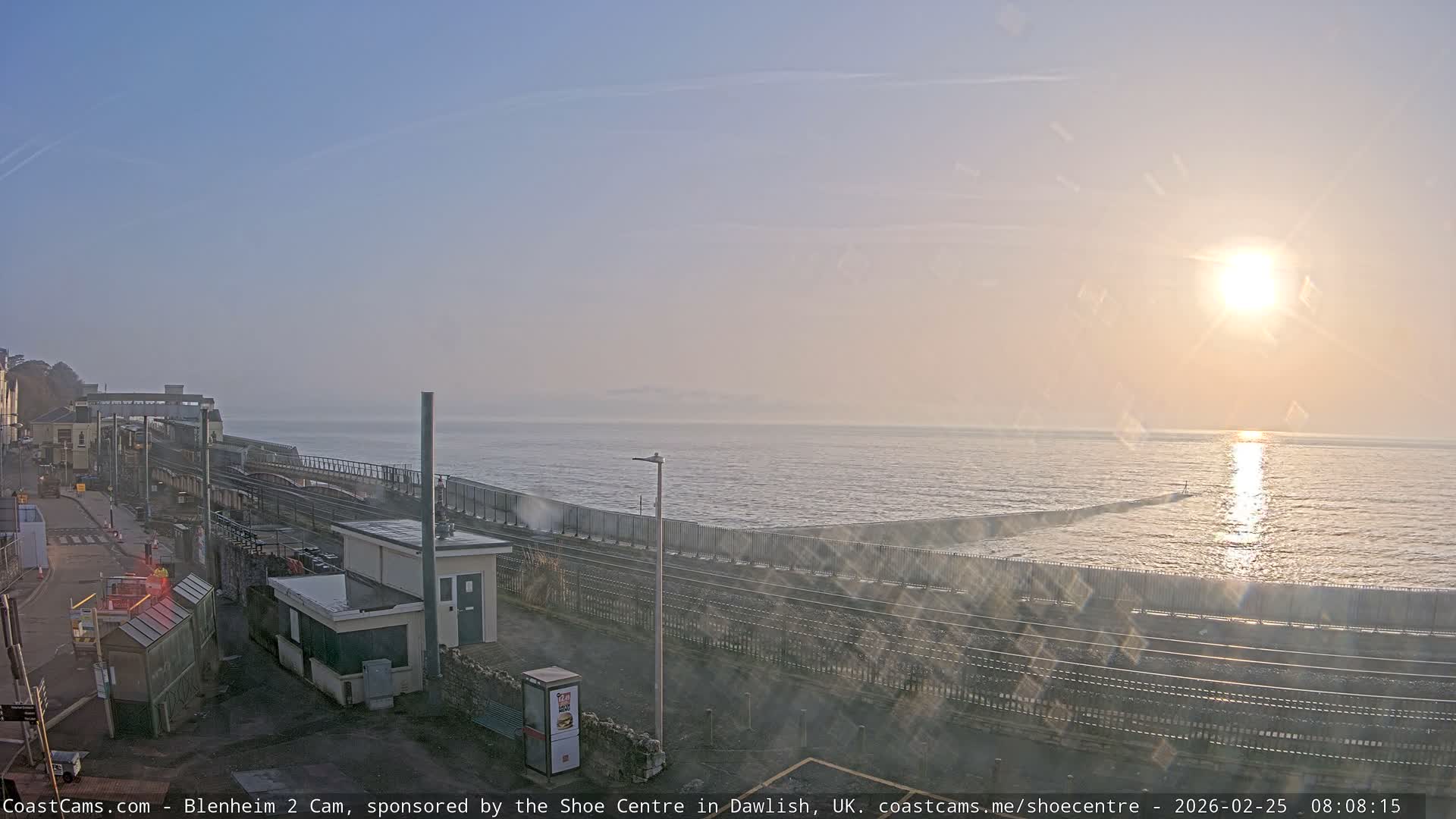 Dawlish East Coast  / Dawlish Railway Station & Station Rd. Live Cam  - Teignbridge, Devon, South West, England, United Kingdom