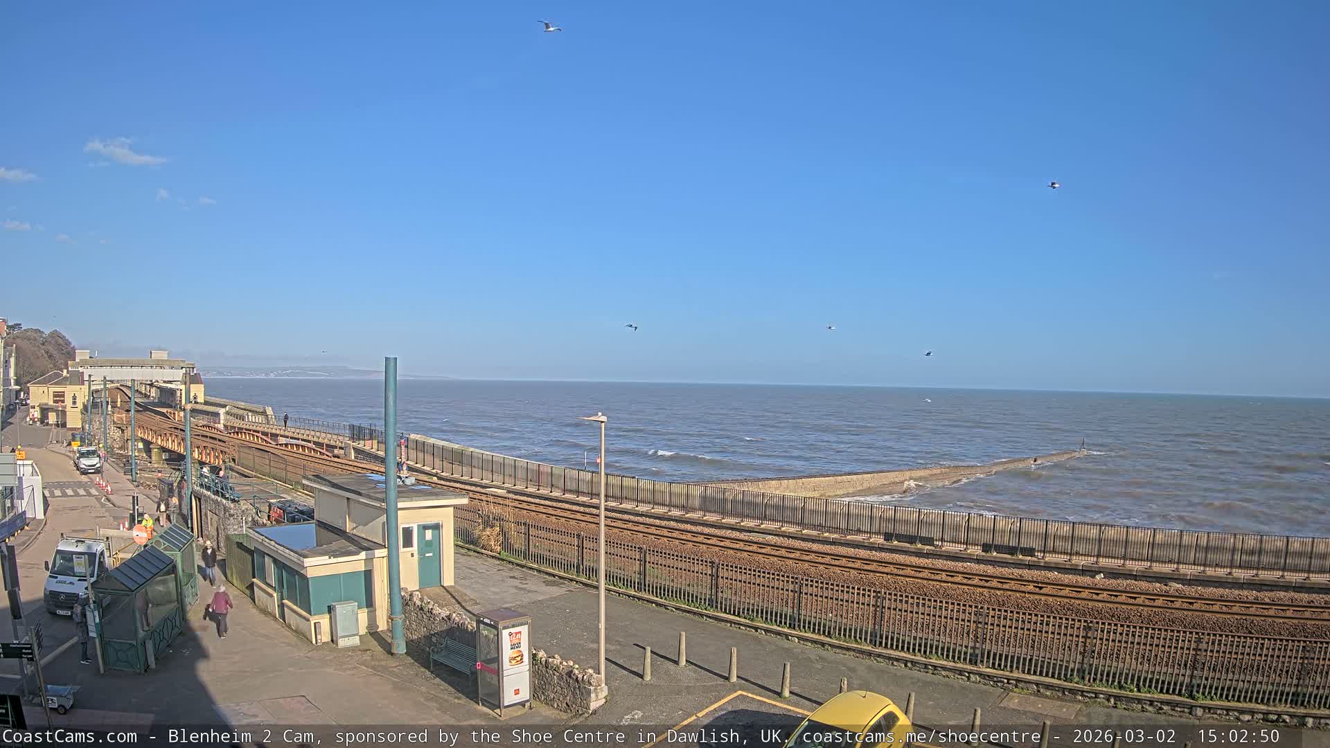 Dawlish East Coast  / Dawlish Railway Station & Station Rd. Live Cam  - Teignbridge, Devon, South West, England, United Kingdom