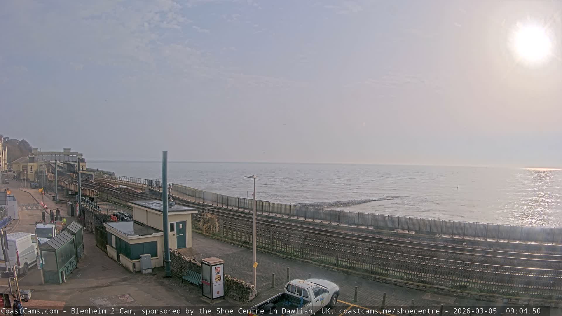 Dawlish East Coast  / Dawlish Railway Station & Station Rd. Live Cam  - Teignbridge, Devon, South West, England, United Kingdom