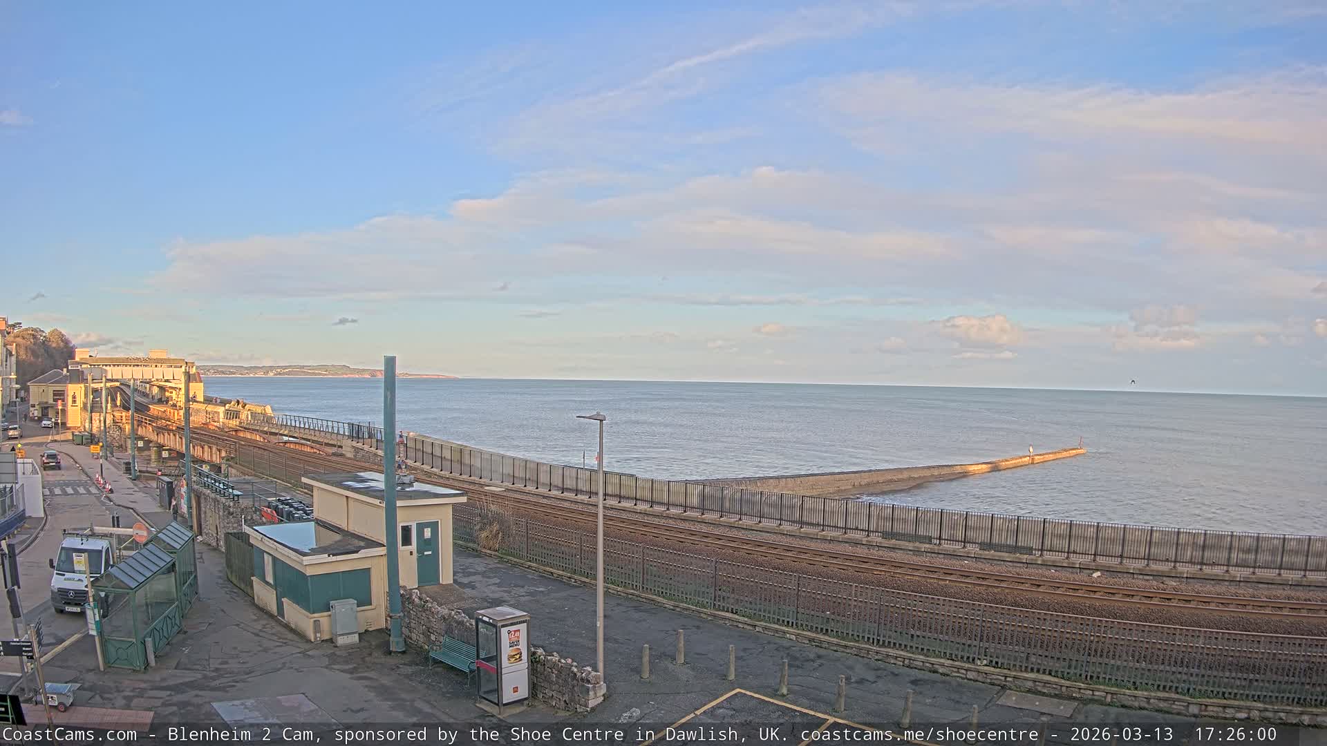 Dawlish East Coast  / Dawlish Railway Station & Station Rd. Live Cam  - Teignbridge, Devon, South West, England, United Kingdom