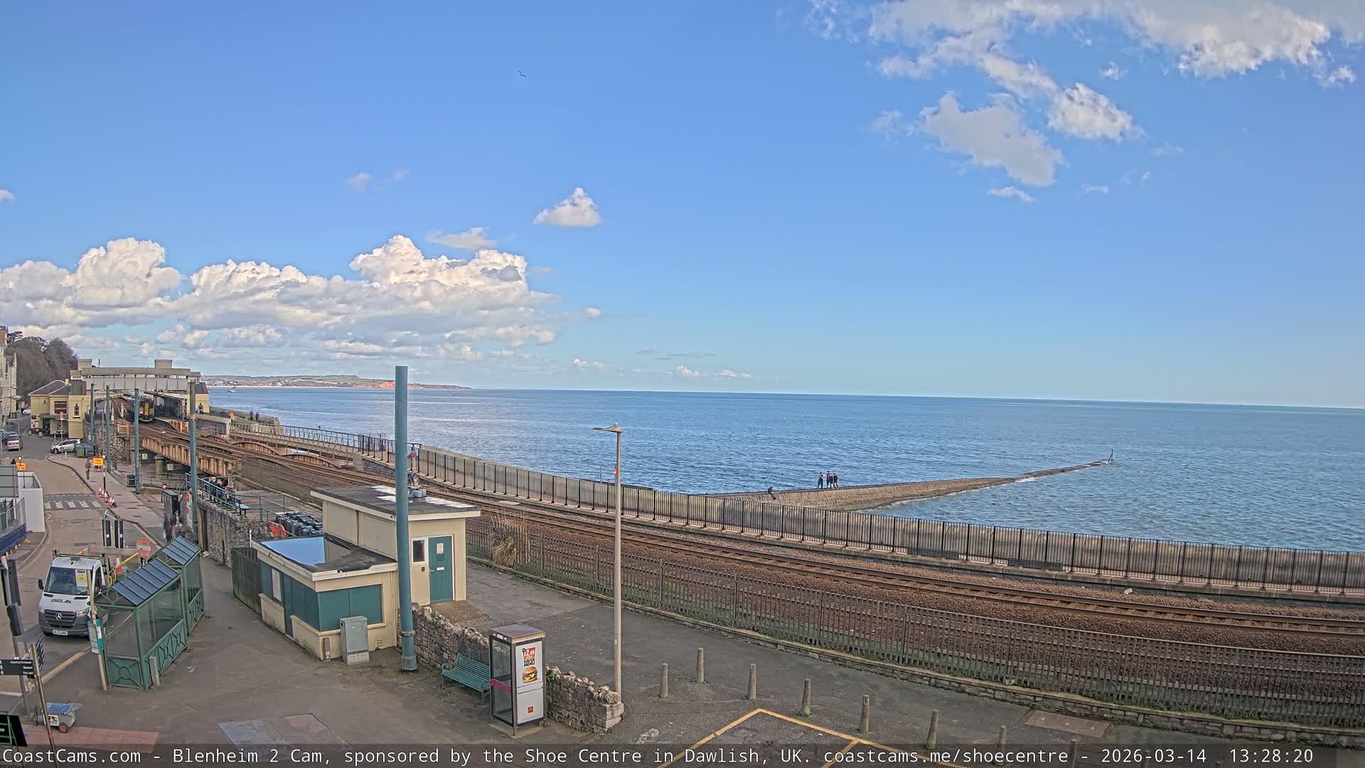 Dawlish East Coast  / Dawlish Railway Station & Station Rd. Live Cam  - Teignbridge, Devon, South West, England, United Kingdom