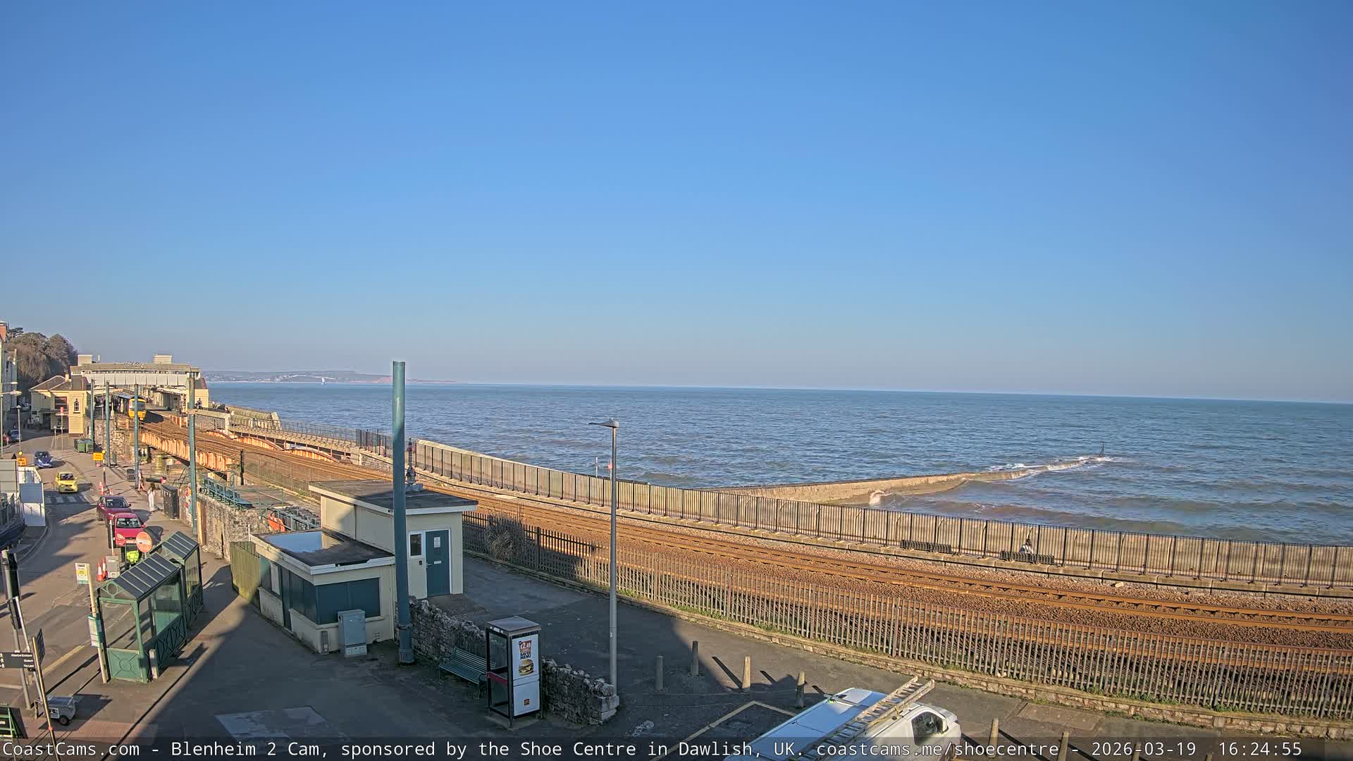 Dawlish East Coast  / Dawlish Railway Station & Station Rd. Live Cam  - Teignbridge, Devon, South West, England, United Kingdom