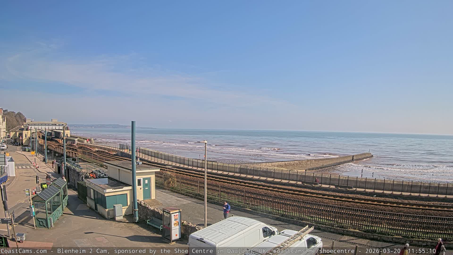 Dawlish East Coast  / Dawlish Railway Station & Station Rd. Live Cam  - Teignbridge, Devon, South West, England, United Kingdom