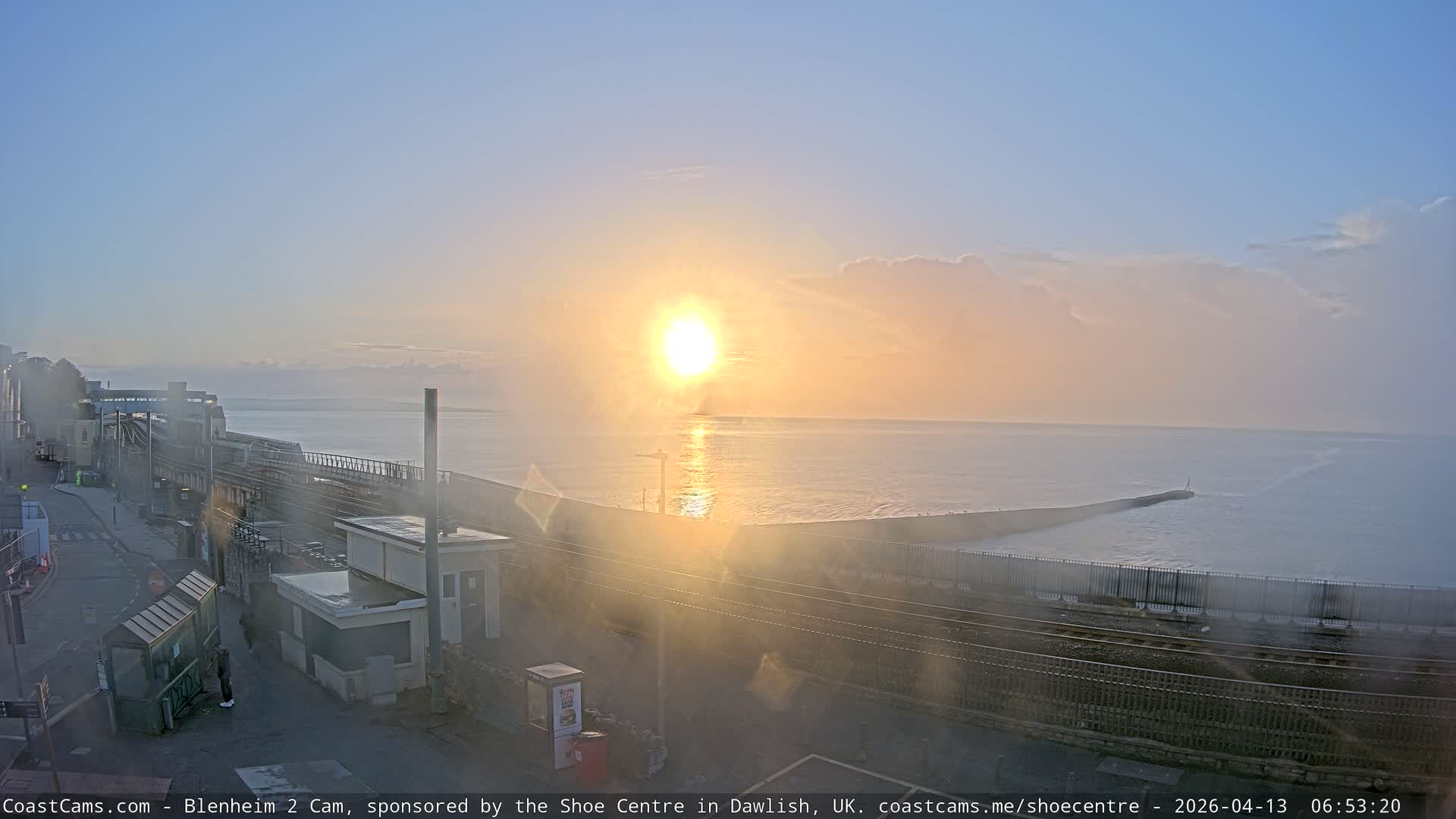Dawlish East Coast  / Dawlish Railway Station & Station Rd. Live Cam  - Teignbridge, Devon, South West, England, United Kingdom