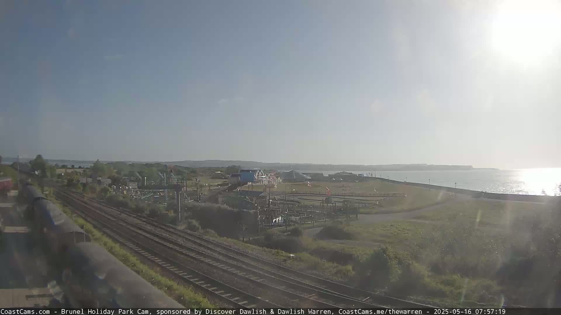 Dawlish Warren Coast & Railway & Amusement Park Live Cam - Teignbridge, Devon, South West, England, United Kingdom