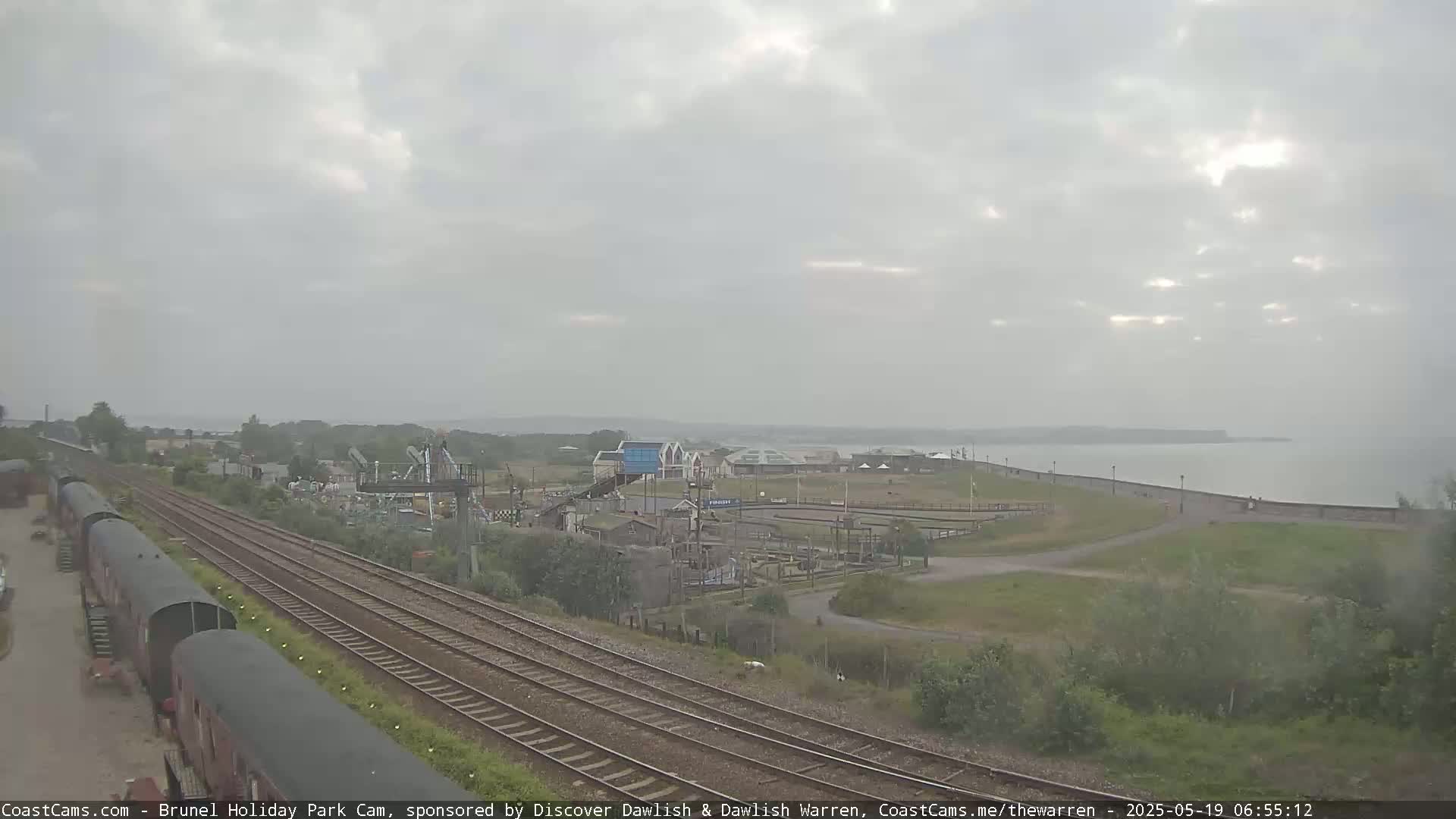 Dawlish Warren Coast & Railway & Amusement Park Live Cam - Teignbridge, Devon, South West, England, United Kingdom