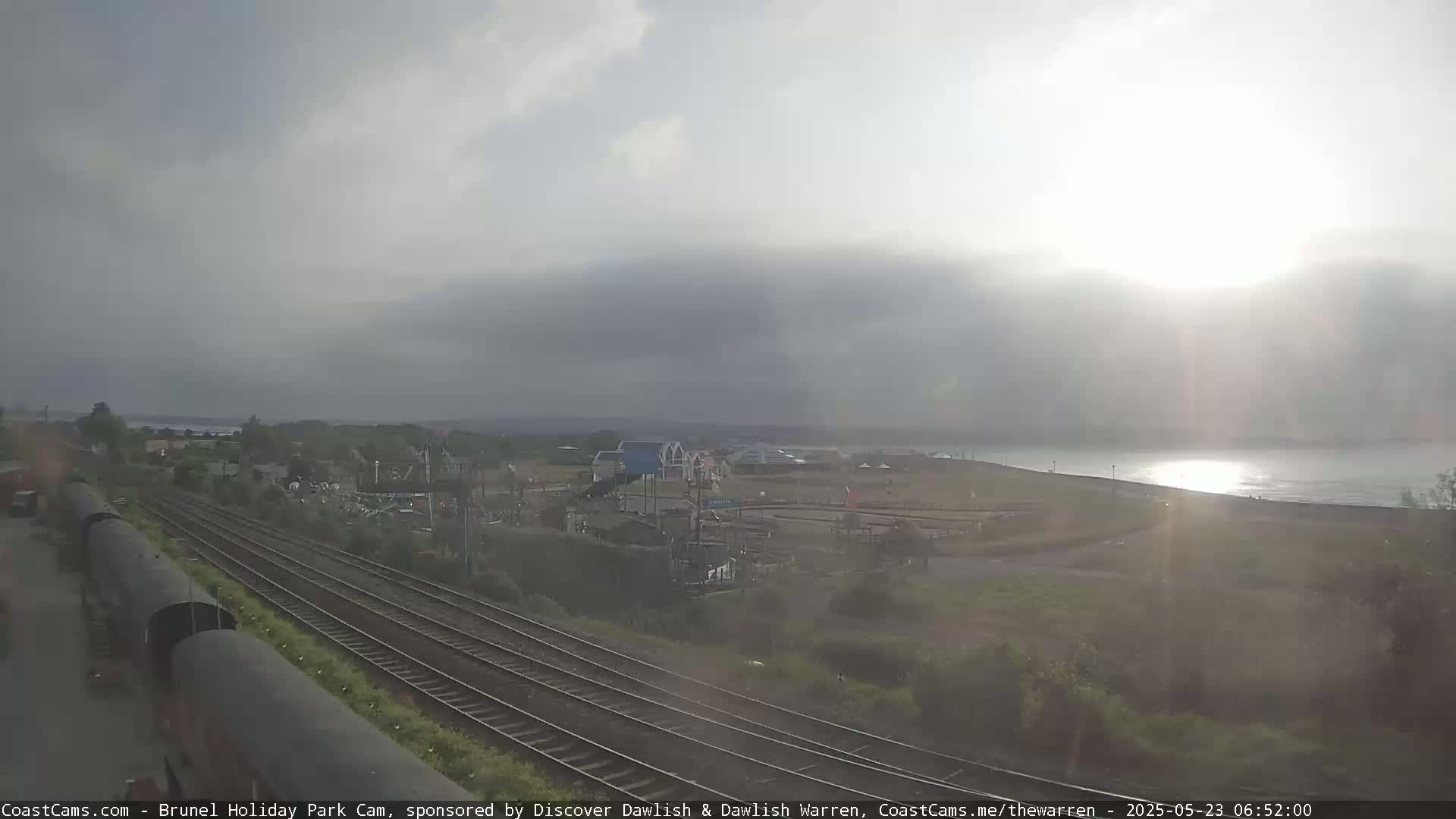 Dawlish Warren Coast & Railway & Amusement Park Live Cam - Teignbridge, Devon, South West, England, United Kingdom