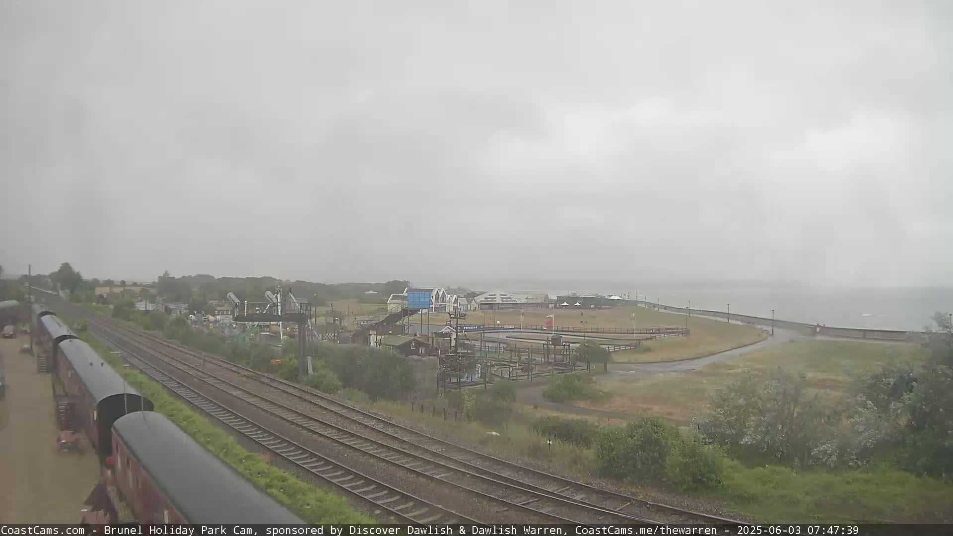 Dawlish Warren Coast & Railway & Amusement Park Live Cam - Teignbridge, Devon, South West, England, United Kingdom