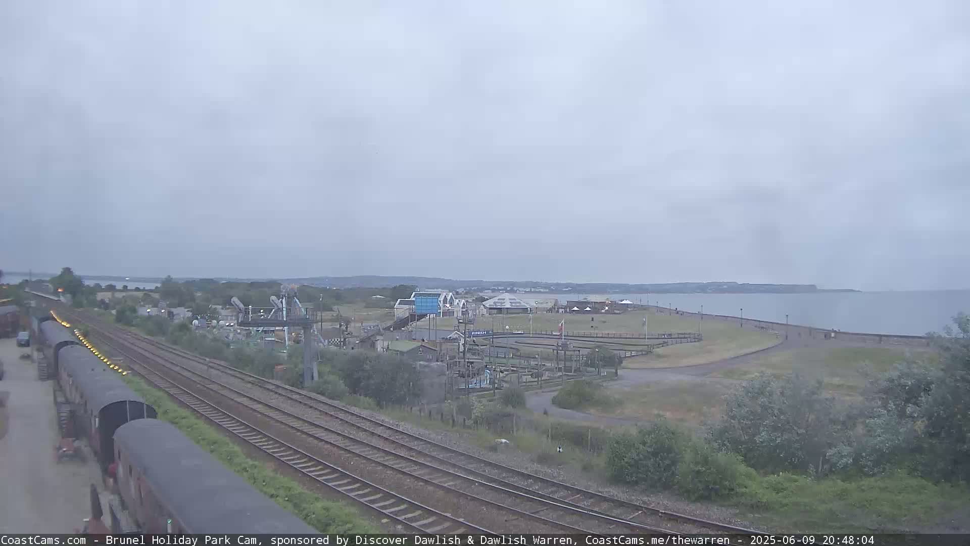Dawlish Warren Coast & Railway & Amusement Park Live Cam - Teignbridge, Devon, South West, England, United Kingdom