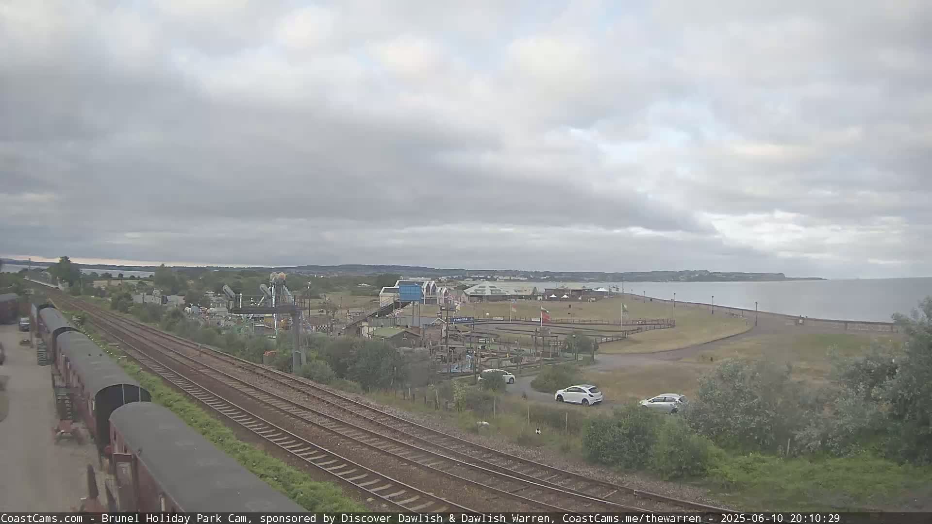 Dawlish Warren Coast & Railway & Amusement Park Live Cam - Teignbridge, Devon, South West, England, United Kingdom
