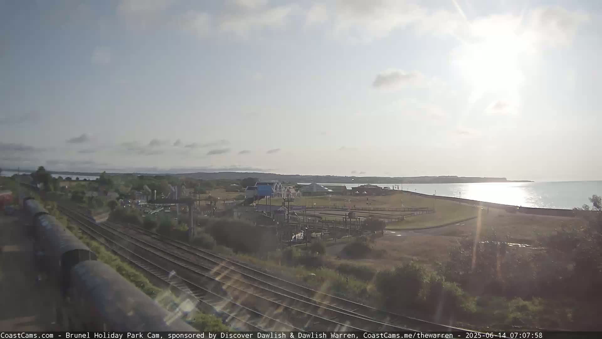Dawlish Warren Coast & Railway & Amusement Park Live Cam - Teignbridge, Devon, South West, England, United Kingdom