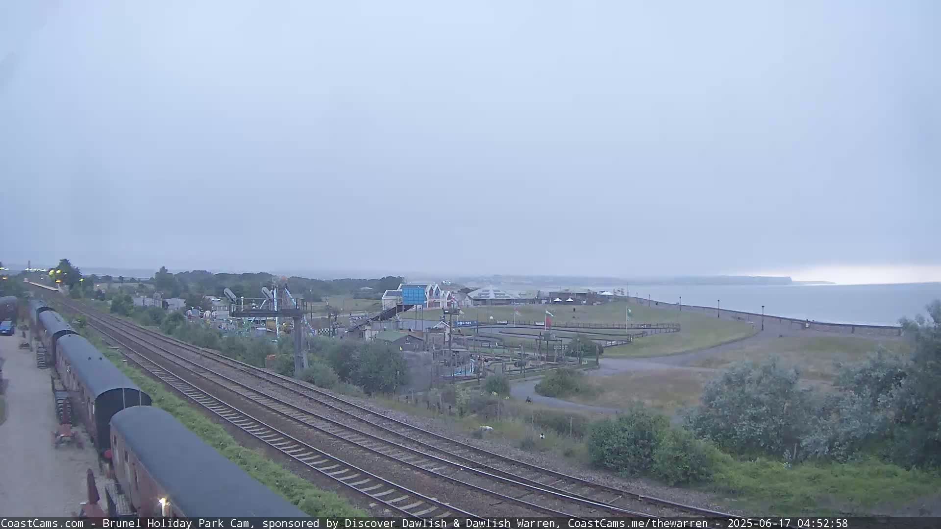 Dawlish Warren Coast & Railway & Amusement Park Live Cam - Teignbridge, Devon, South West, England, United Kingdom