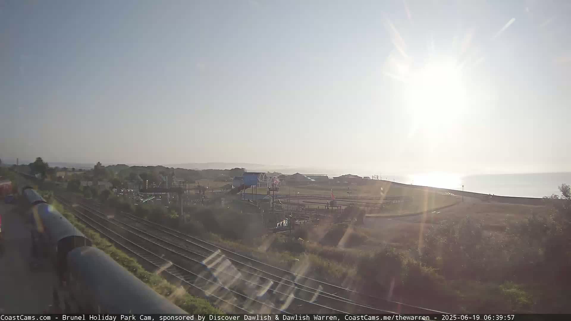 Dawlish Warren Coast & Railway & Amusement Park Live Cam - Teignbridge, Devon, South West, England, United Kingdom