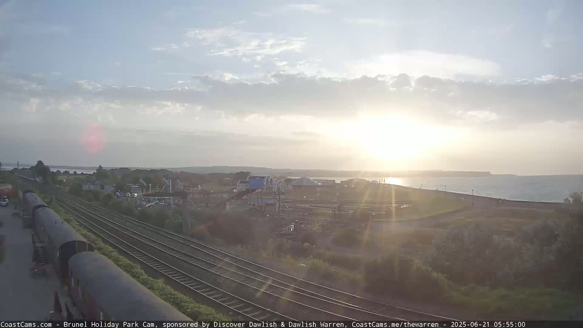 Dawlish Warren Coast & Railway & Amusement Park Live Cam - Teignbridge, Devon, South West, England, United Kingdom