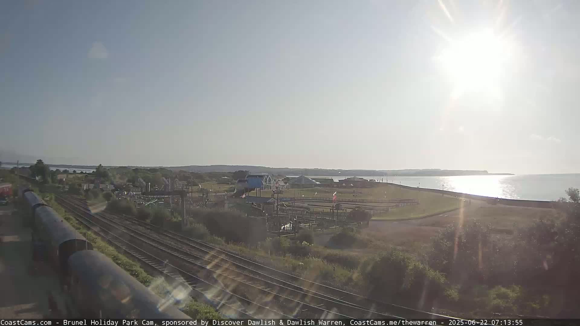 Dawlish Warren Coast & Railway & Amusement Park Live Cam - Teignbridge, Devon, South West, England, United Kingdom