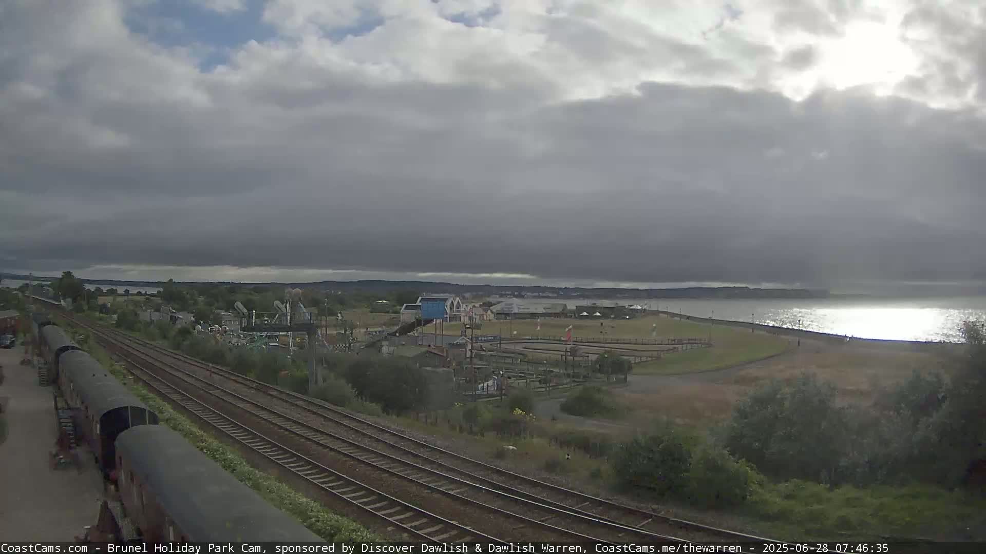 Dawlish Warren Coast & Railway & Amusement Park Live Cam - Teignbridge, Devon, South West, England, United Kingdom