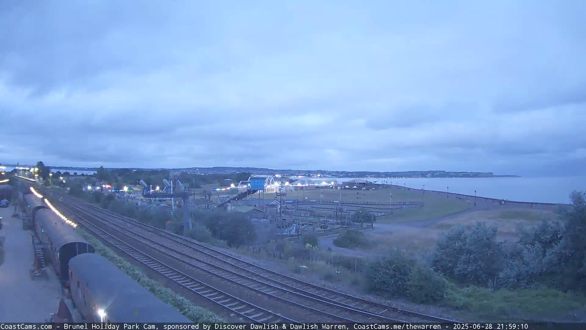 Dawlish Warren Coast & Railway & Amusement Park Live Cam - Teignbridge, Devon, South West, England, United Kingdom