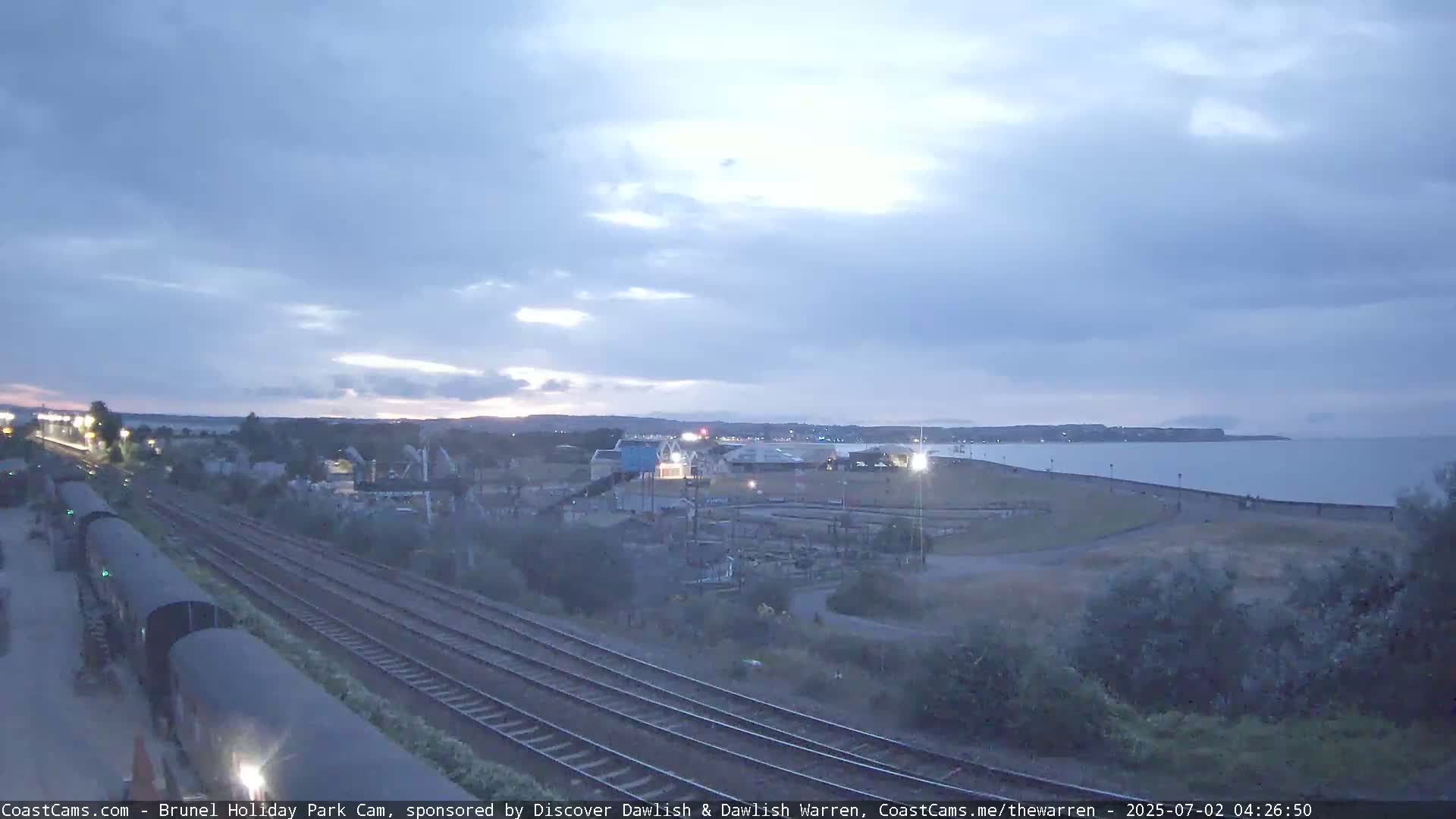 Dawlish Warren Coast & Railway & Amusement Park Live Cam - Teignbridge, Devon, South West, England, United Kingdom