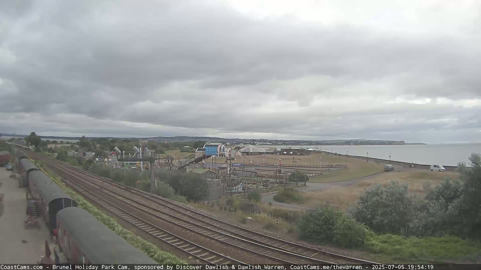 Dawlish Warren Coast & Railway & Amusement Park Live Cam - Teignbridge, Devon, South West, England, United Kingdom