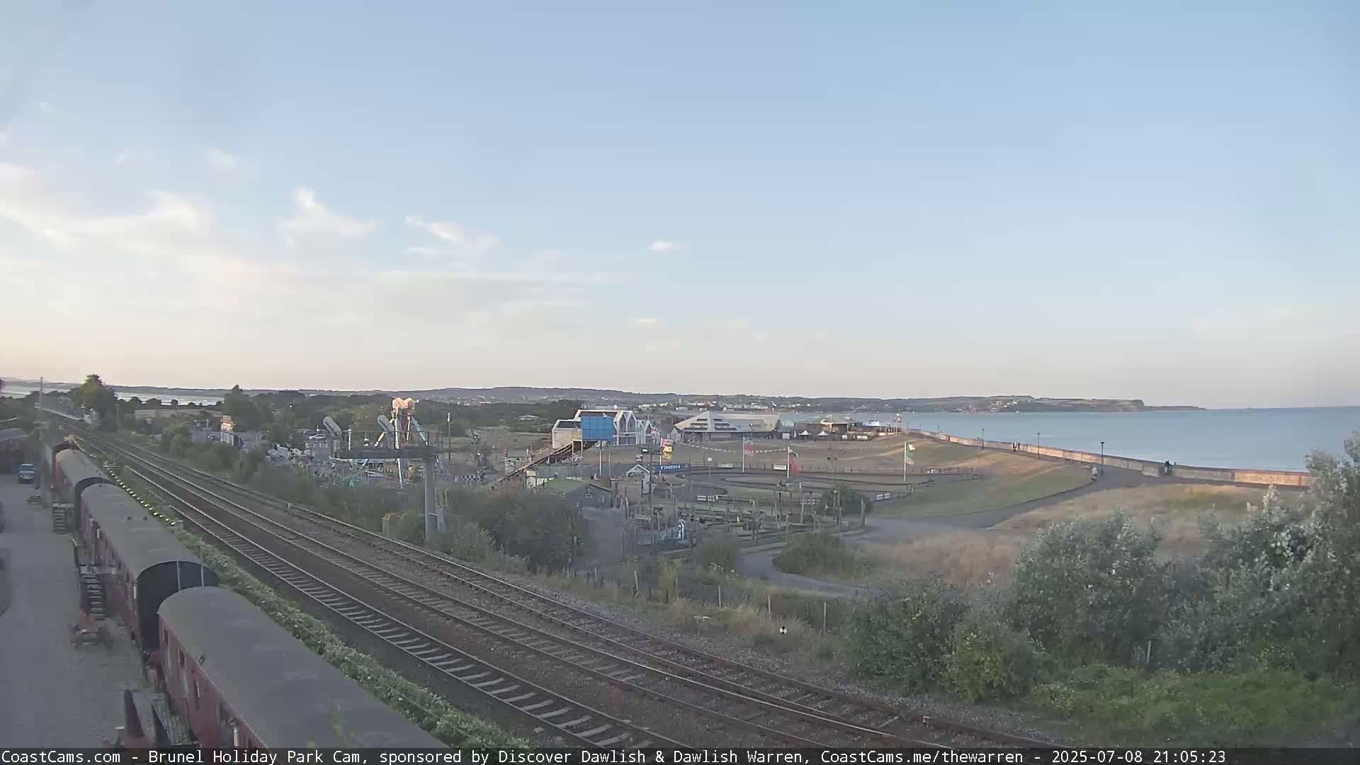 Dawlish Warren Coast & Railway & Amusement Park Live Cam - Teignbridge, Devon, South West, England, United Kingdom