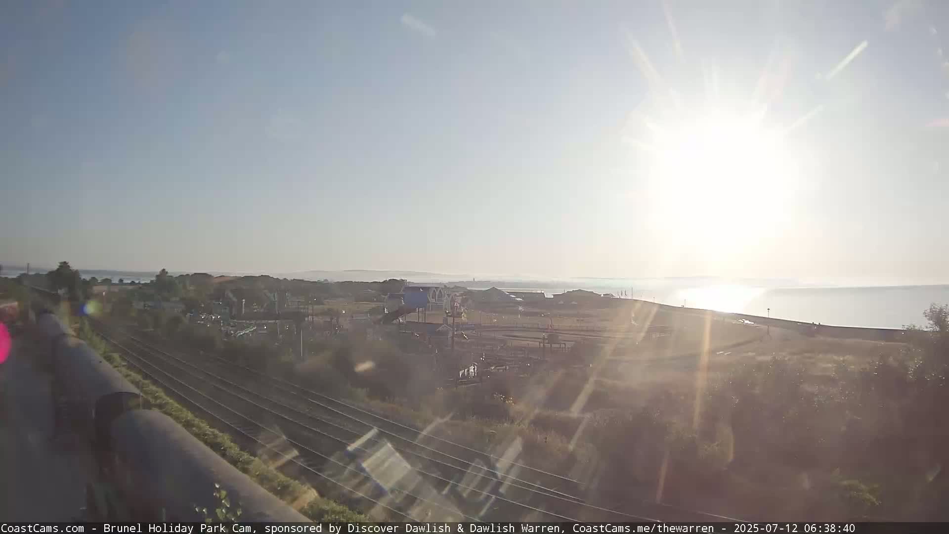 Dawlish Warren Coast & Railway & Amusement Park Live Cam - Teignbridge, Devon, South West, England, United Kingdom