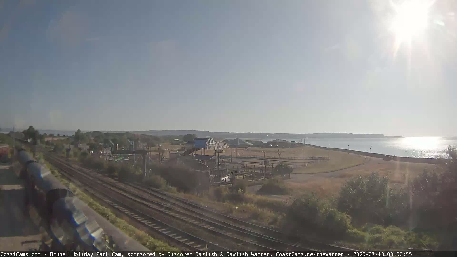 Dawlish Warren Coast & Railway & Amusement Park Live Cam - Teignbridge, Devon, South West, England, United Kingdom