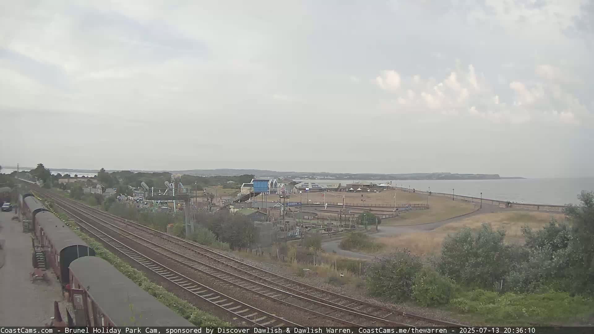 Dawlish Warren Coast & Railway & Amusement Park Live Cam - Teignbridge, Devon, South West, England, United Kingdom