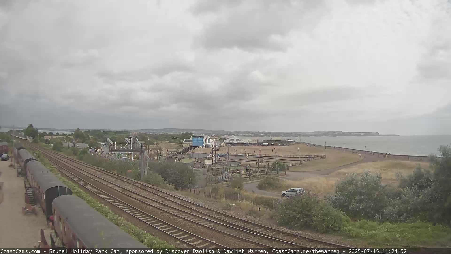 Dawlish Warren Coast & Railway & Amusement Park Live Cam - Teignbridge, Devon, South West, England, United Kingdom