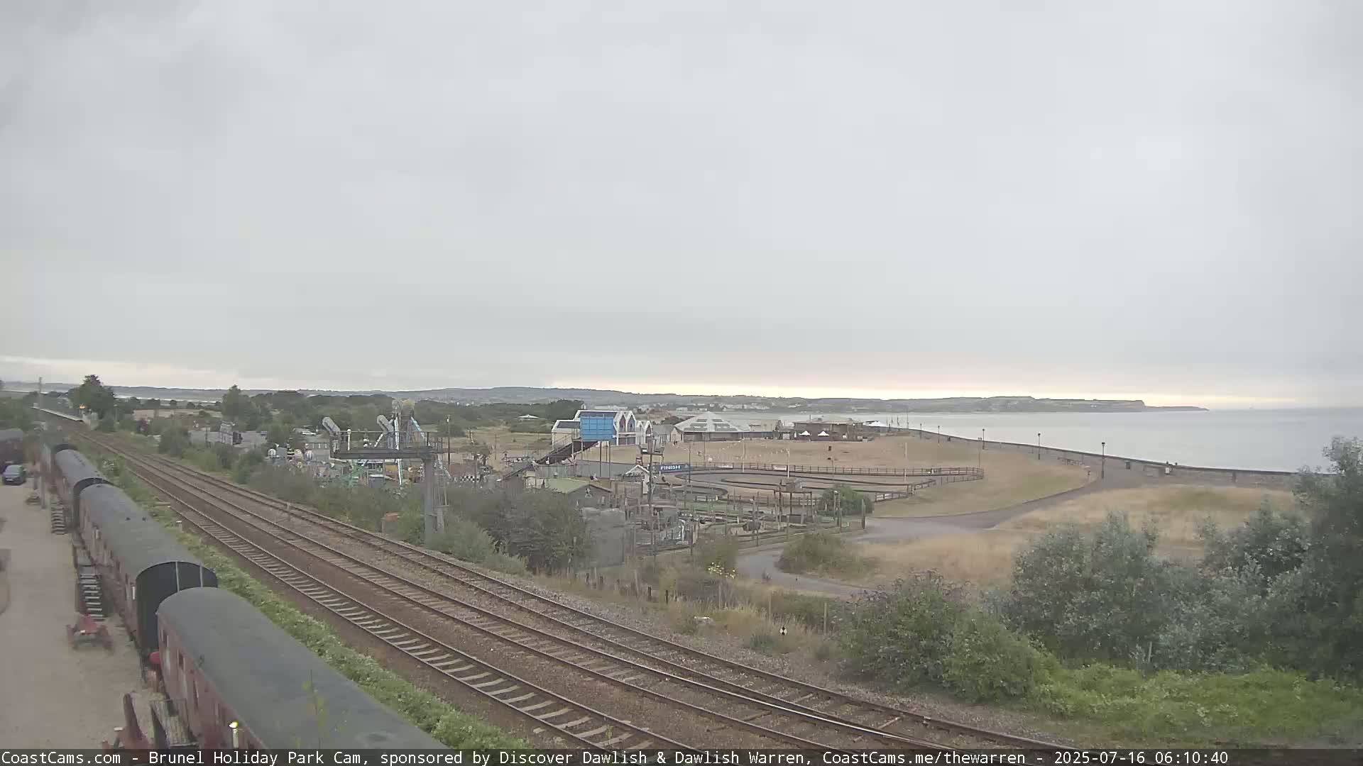 Dawlish Warren Coast & Railway & Amusement Park Live Cam - Teignbridge, Devon, South West, England, United Kingdom
