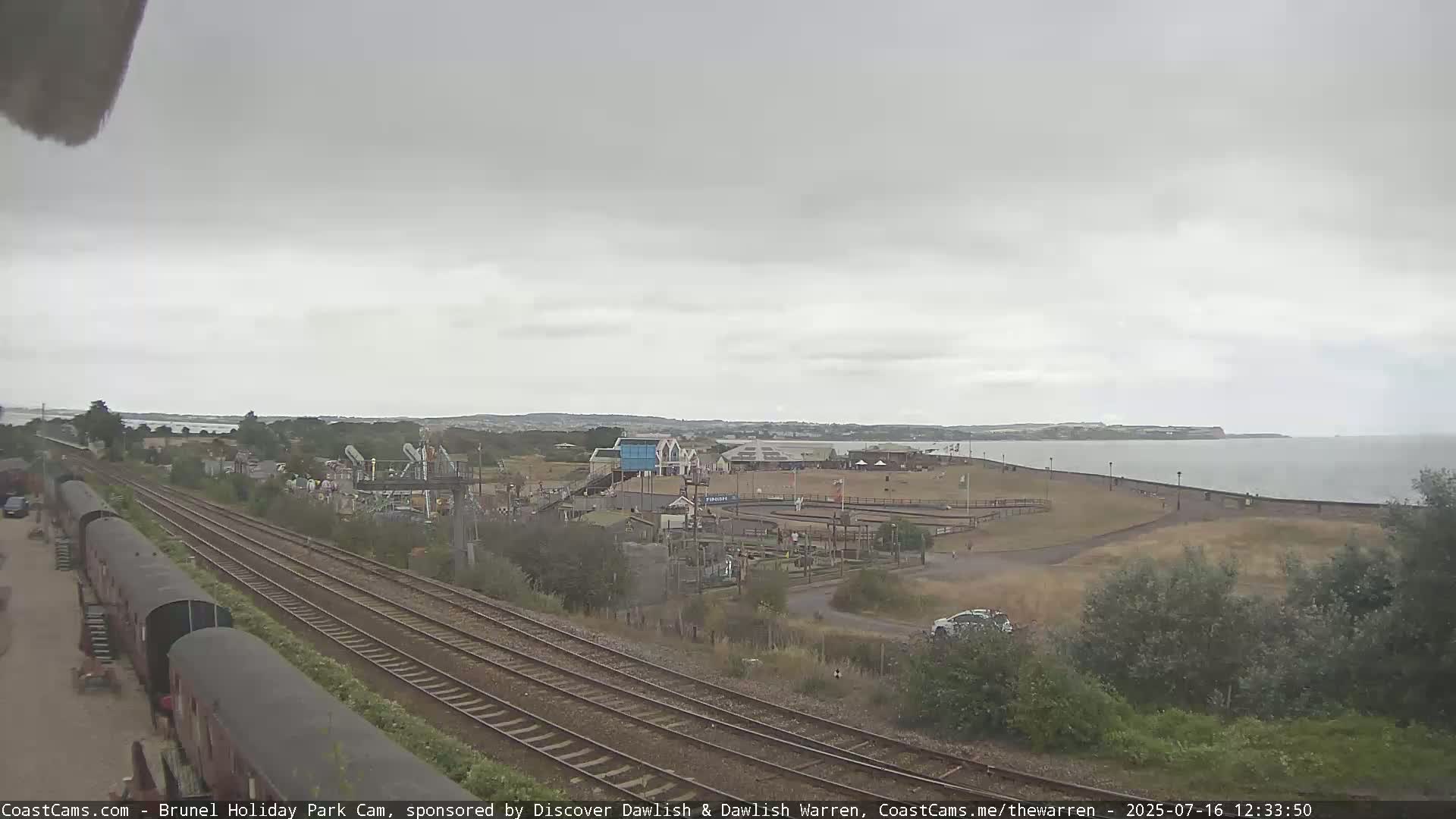 Dawlish Warren Coast & Railway & Amusement Park Live Cam - Teignbridge, Devon, South West, England, United Kingdom