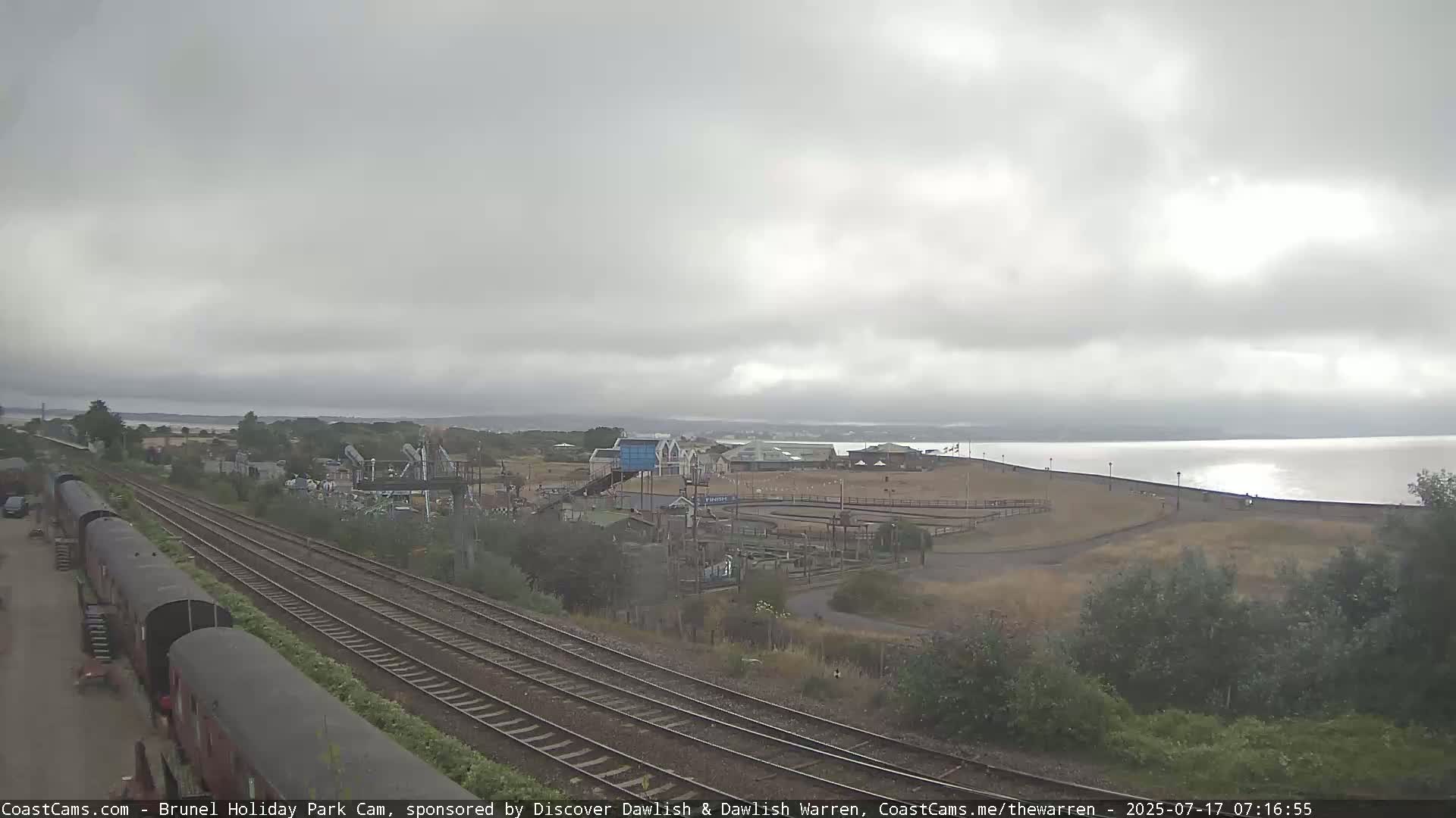 Dawlish Warren Coast & Railway & Amusement Park Live Cam - Teignbridge, Devon, South West, England, United Kingdom