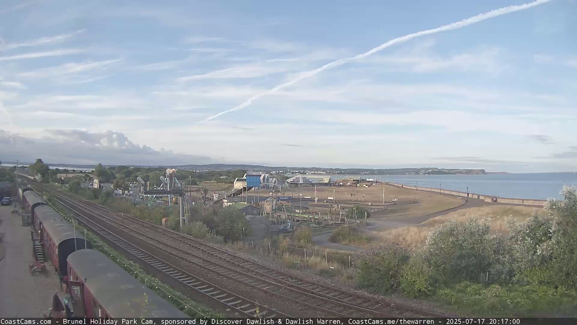Dawlish Warren Coast & Railway & Amusement Park Live Cam - Teignbridge, Devon, South West, England, United Kingdom