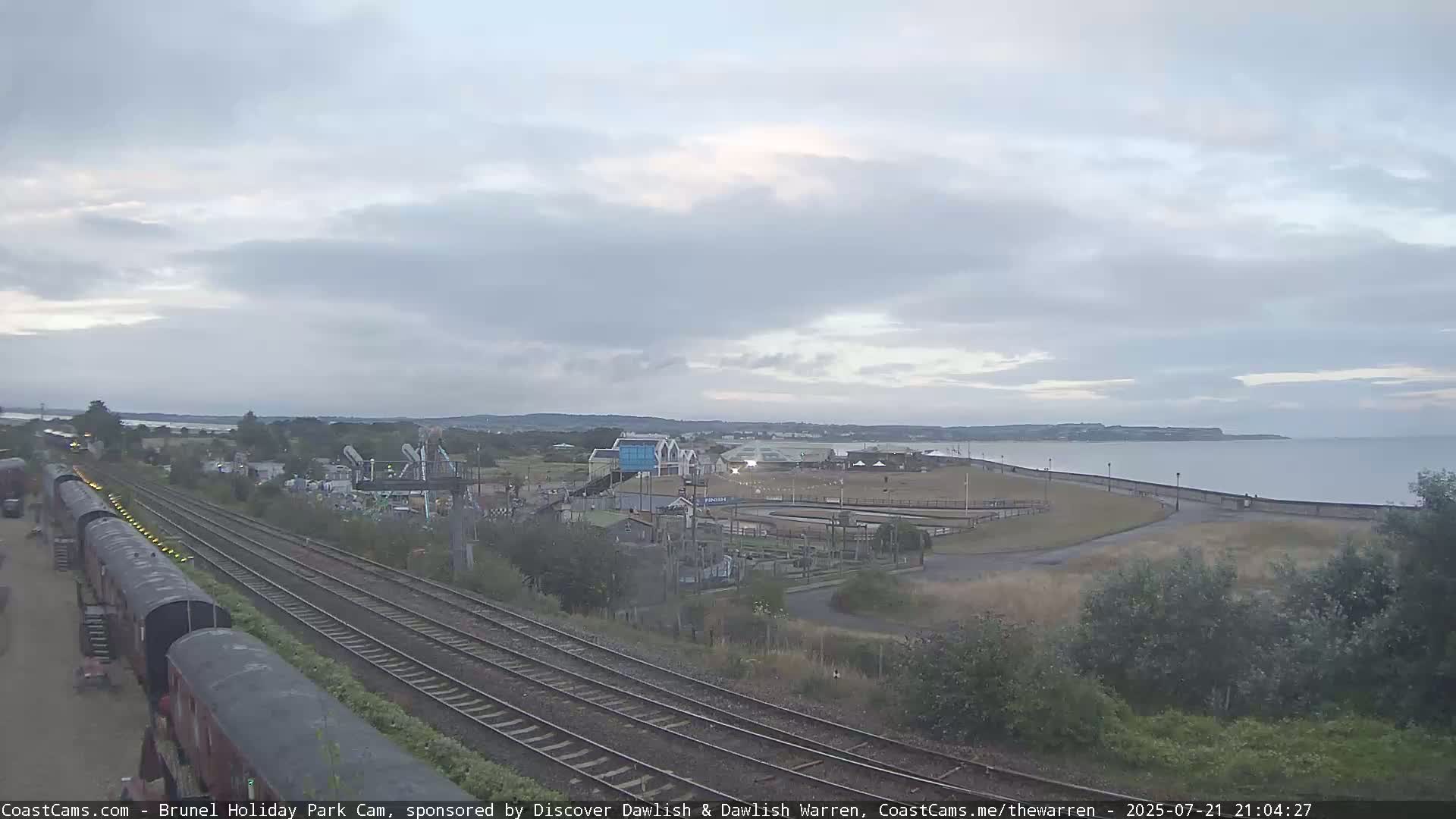 Dawlish Warren Coast & Railway & Amusement Park Live Cam - Teignbridge, Devon, South West, England, United Kingdom