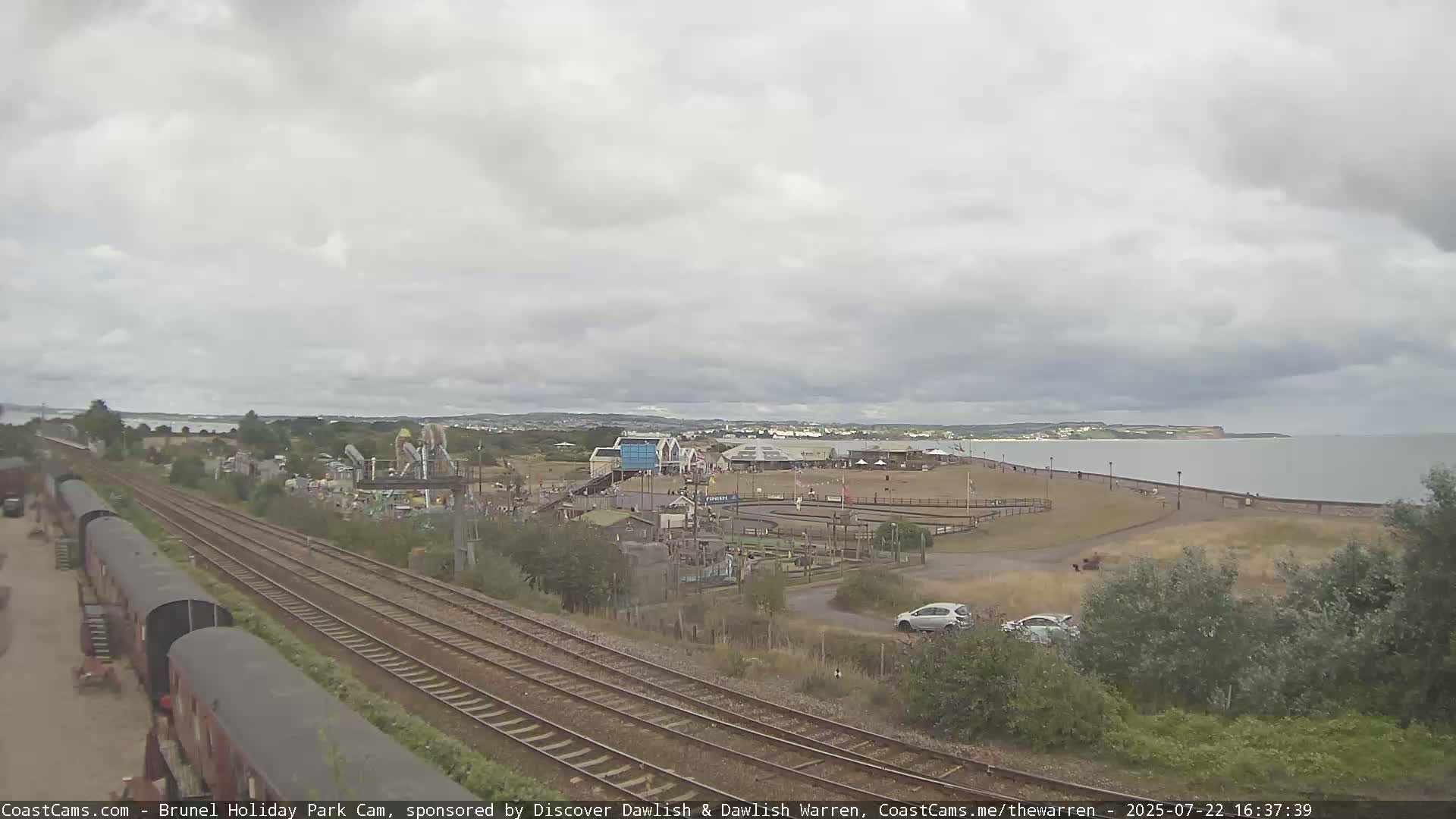 Dawlish Warren Coast & Railway & Amusement Park Live Cam - Teignbridge, Devon, South West, England, United Kingdom