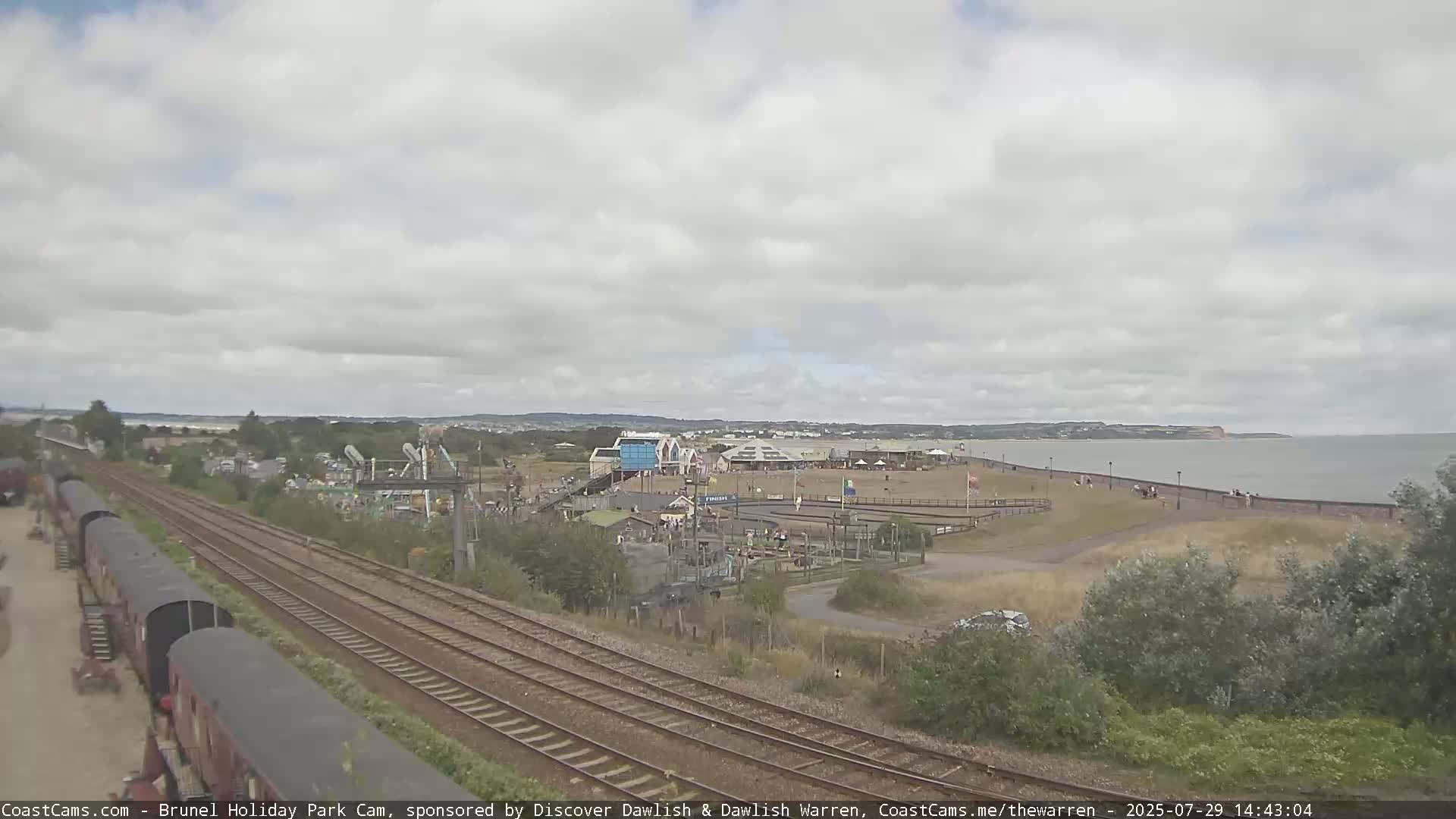 Dawlish Warren Coast & Railway & Amusement Park Live Cam - Teignbridge, Devon, South West, England, United Kingdom