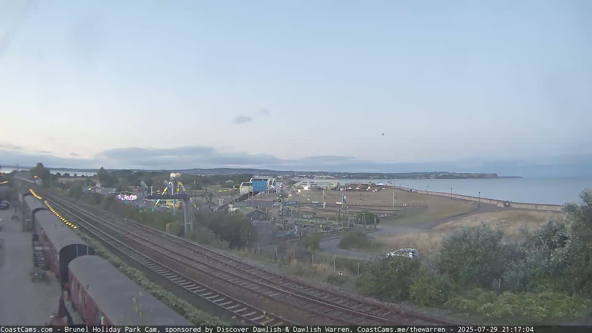Dawlish Warren Coast & Railway & Amusement Park Live Cam - Teignbridge, Devon, South West, England, United Kingdom