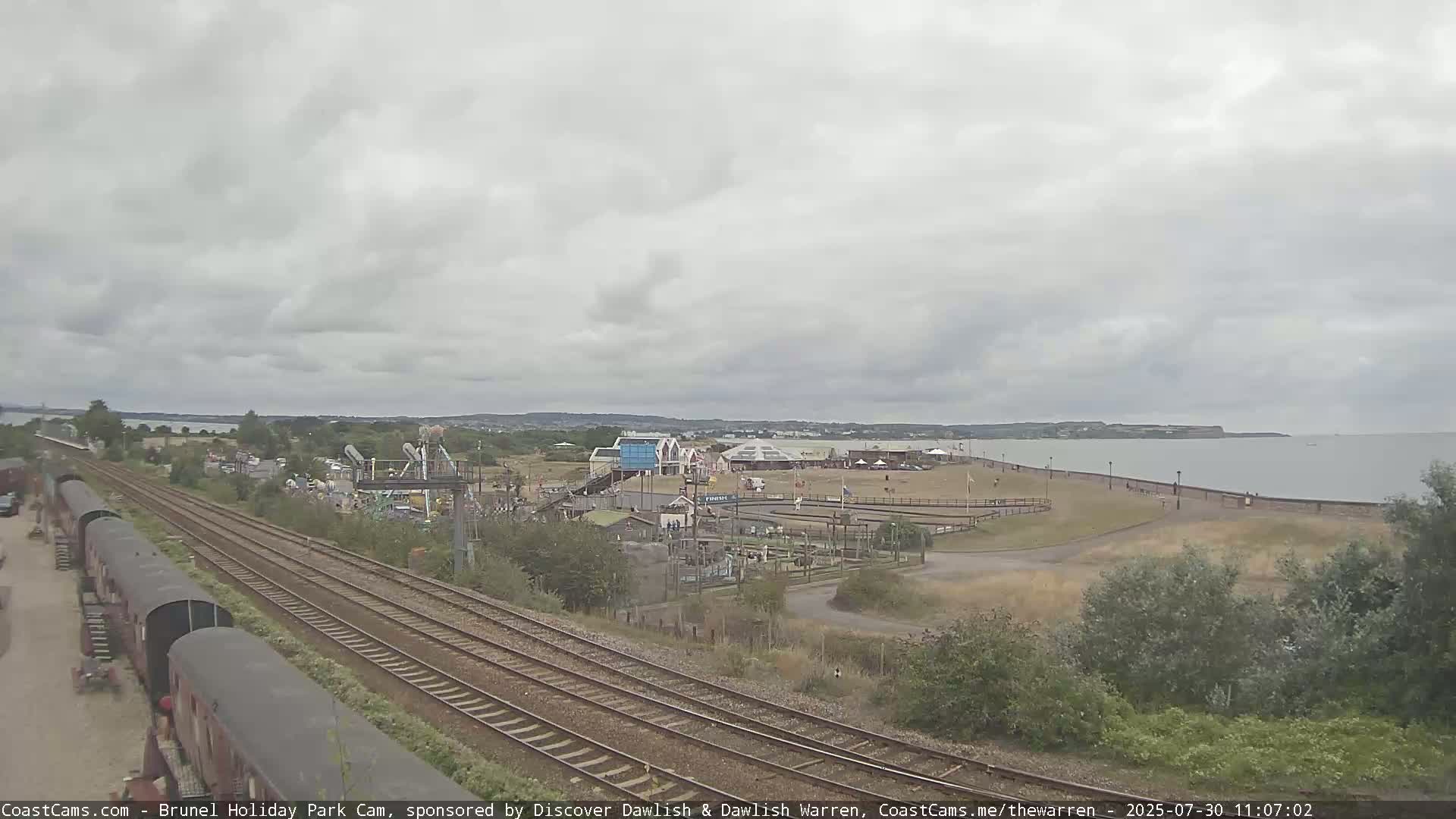Dawlish Warren Coast & Railway & Amusement Park Live Cam - Teignbridge, Devon, South West, England, United Kingdom