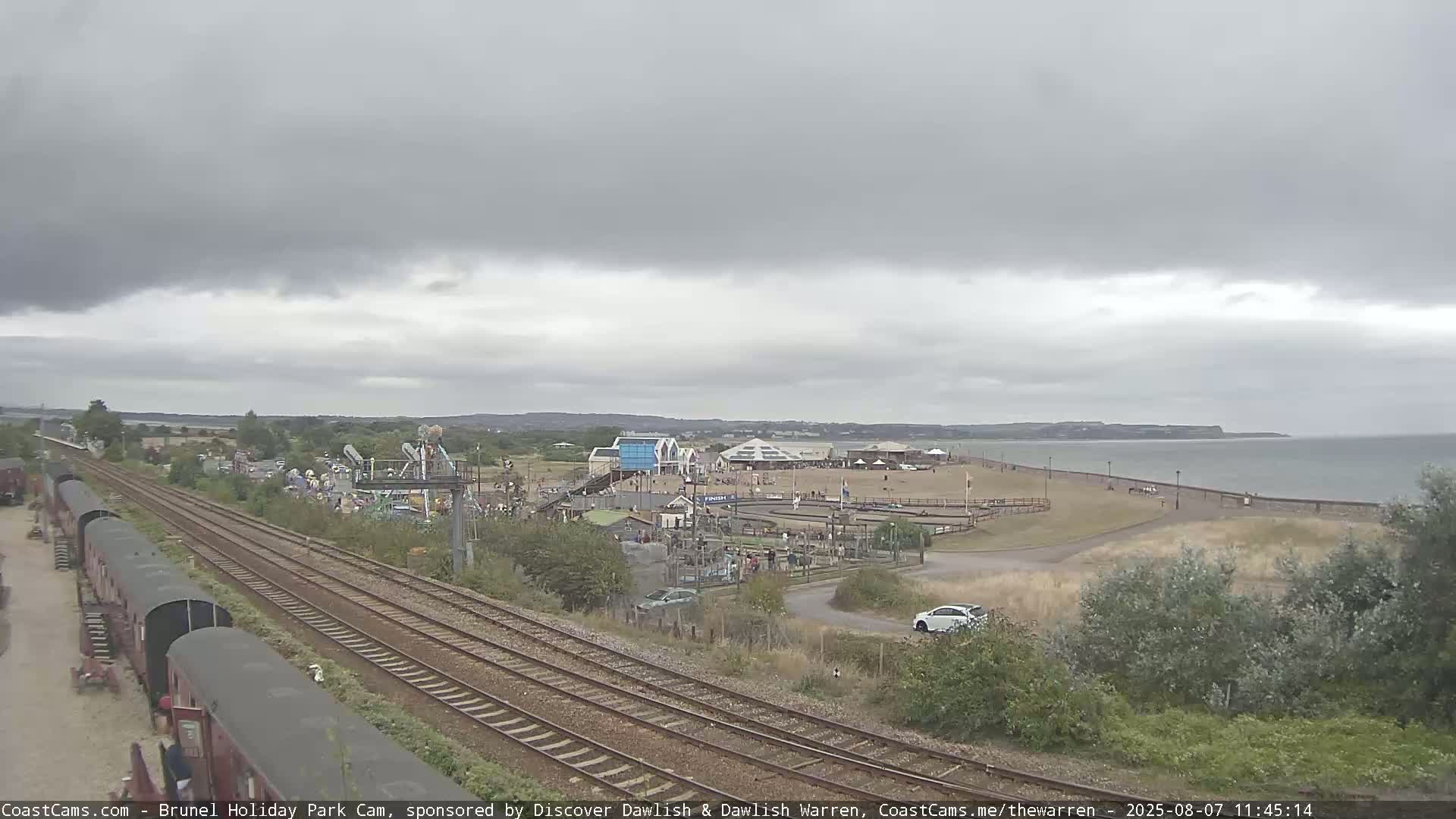 Dawlish Warren Coast & Railway & Amusement Park Live Cam - Teignbridge, Devon, South West, England, United Kingdom