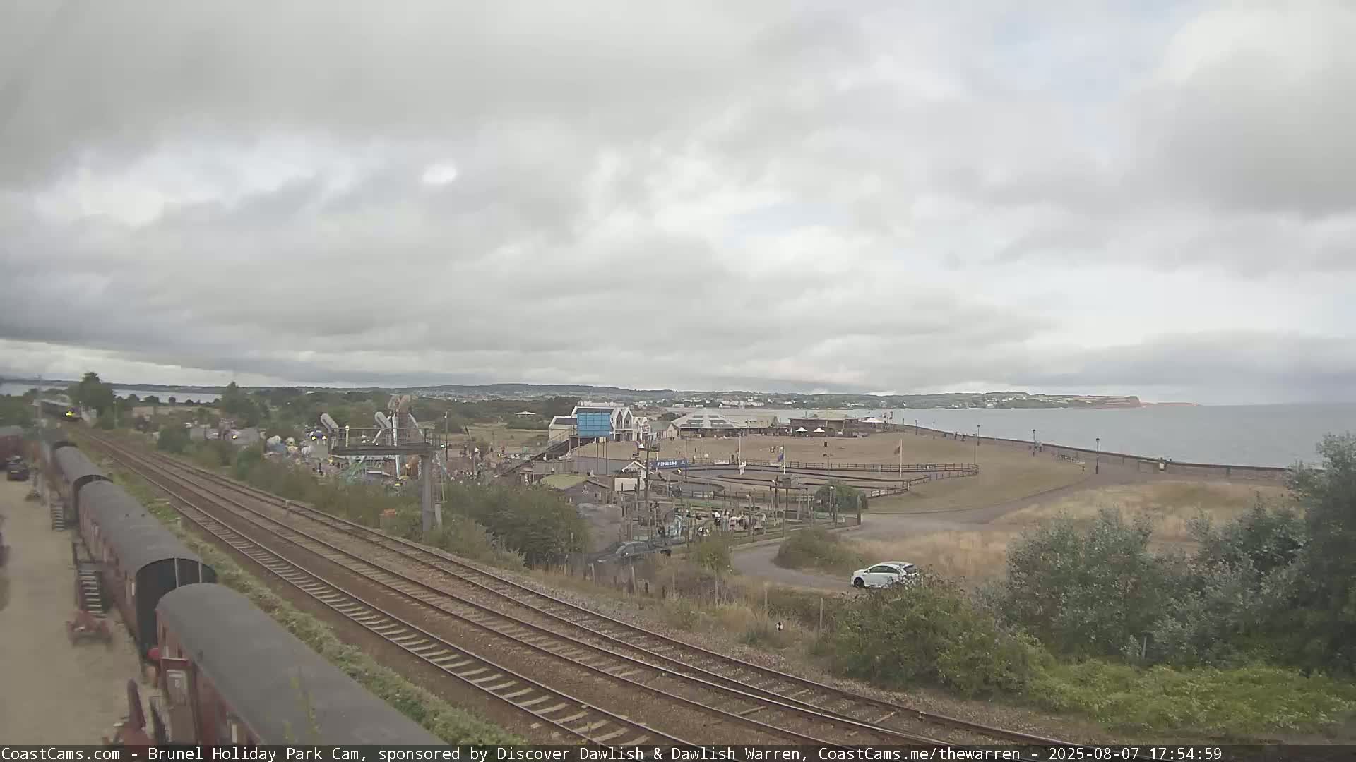 Dawlish Warren Coast & Railway & Amusement Park Live Cam - Teignbridge, Devon, South West, England, United Kingdom