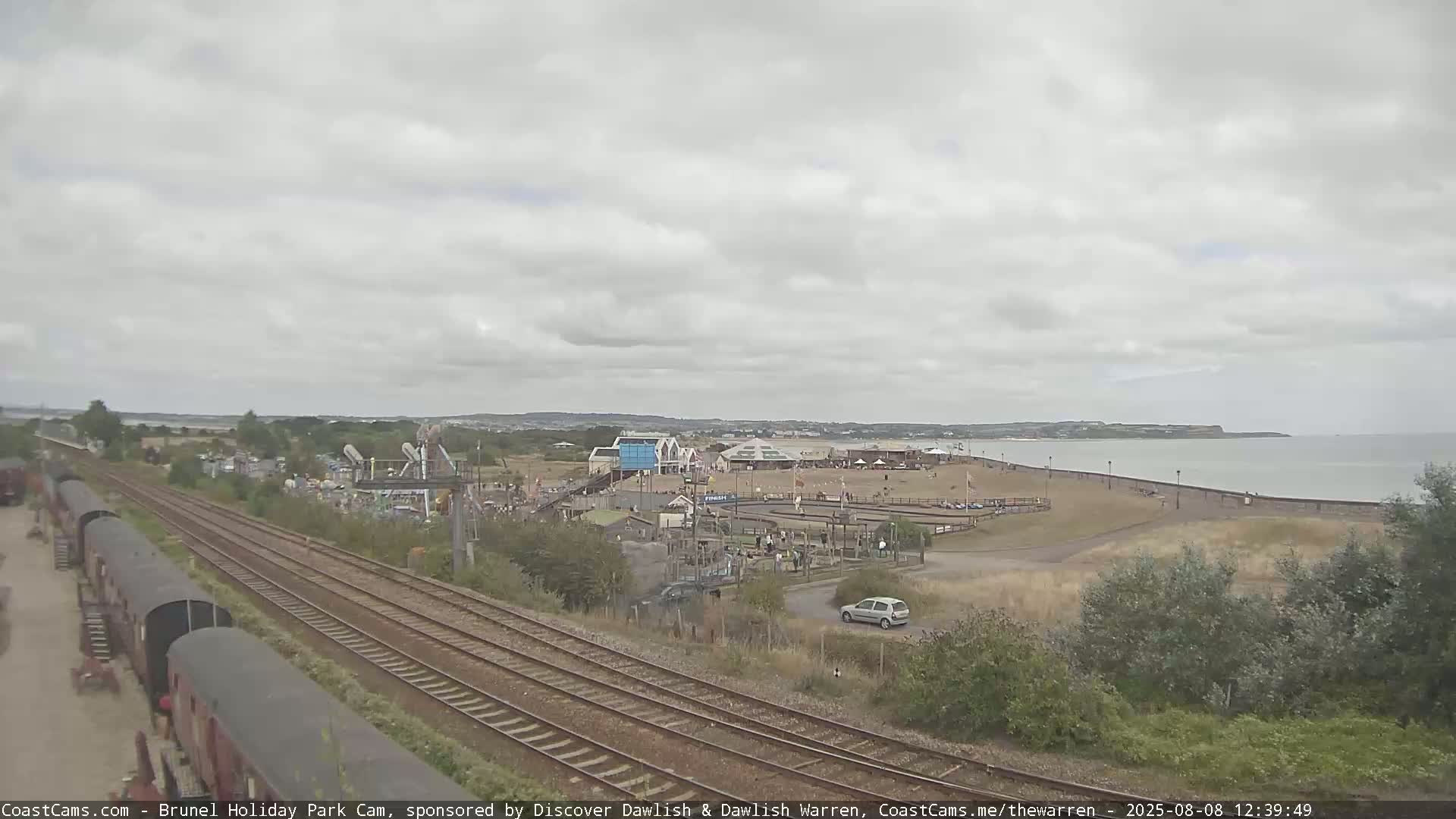 Dawlish Warren Coast & Railway & Amusement Park Live Cam - Teignbridge, Devon, South West, England, United Kingdom