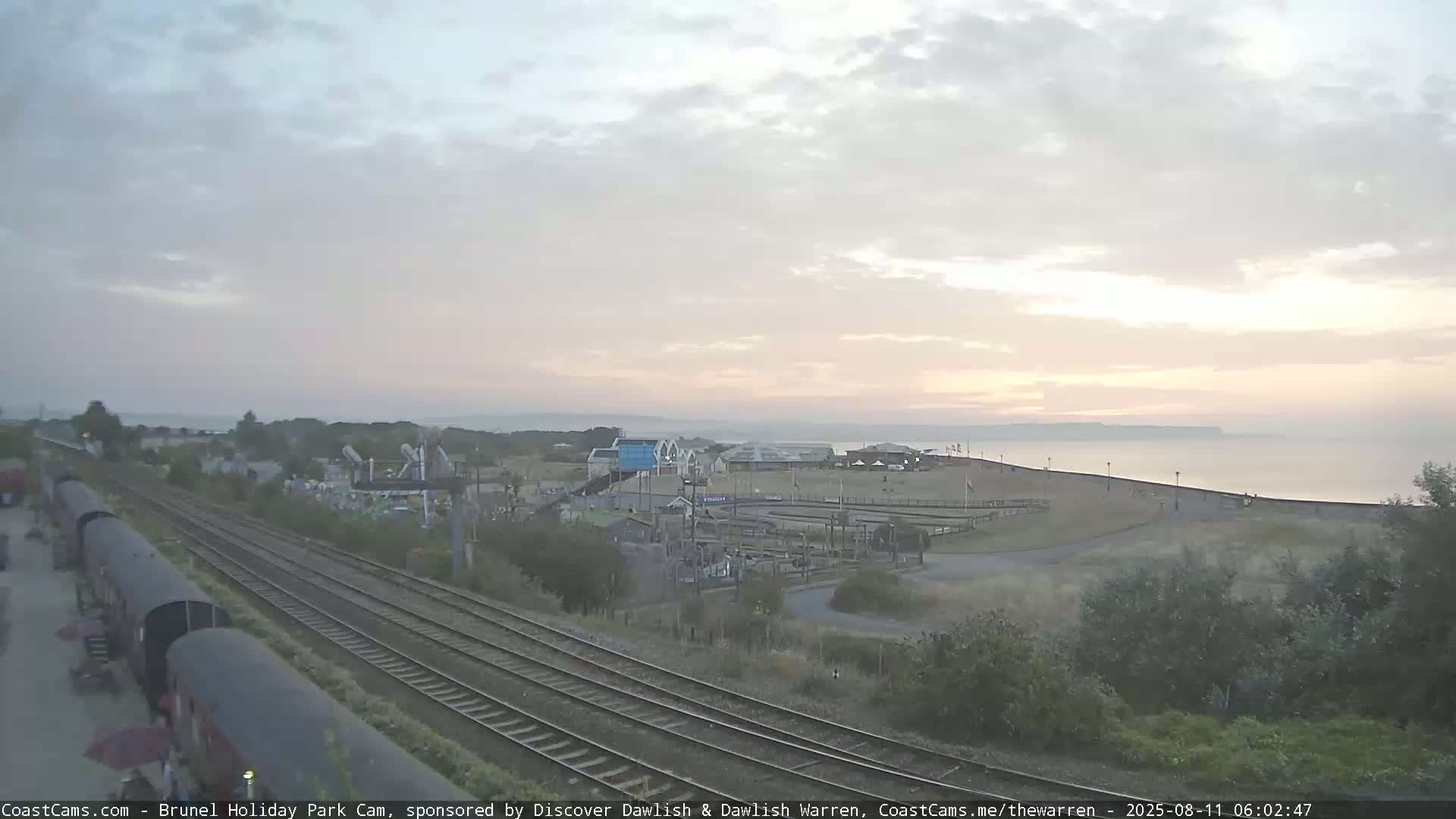 Dawlish Warren Coast & Railway & Amusement Park Live Cam - Teignbridge, Devon, South West, England, United Kingdom