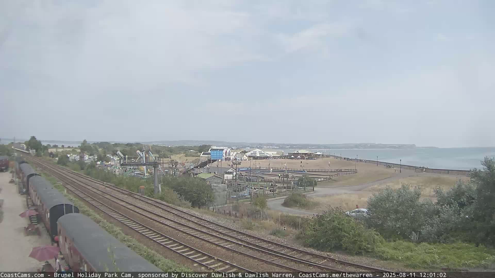 Dawlish Warren Coast & Railway & Amusement Park Live Cam - Teignbridge, Devon, South West, England, United Kingdom
