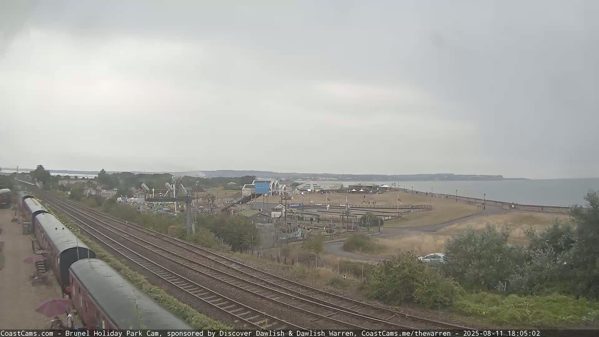 Dawlish Warren Coast & Railway & Amusement Park Live Cam - Teignbridge, Devon, South West, England, United Kingdom