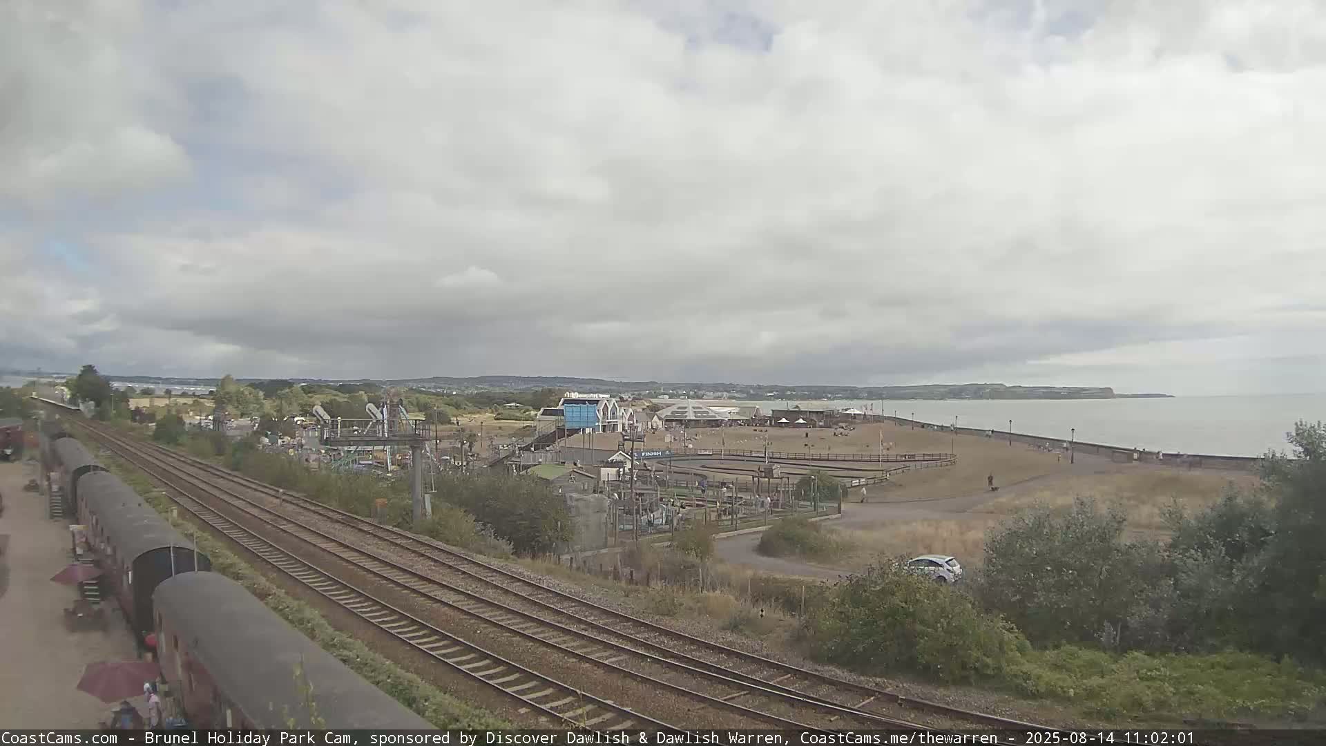 Dawlish Warren Coast & Railway & Amusement Park Live Cam - Teignbridge, Devon, South West, England, United Kingdom