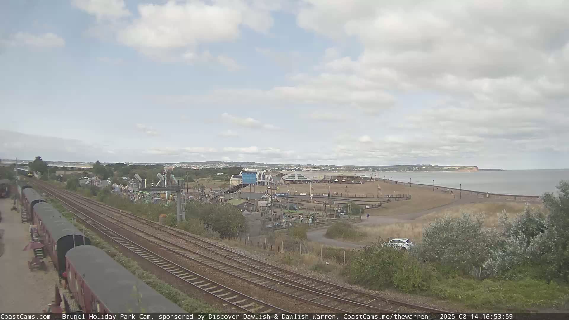 Dawlish Warren Coast & Railway & Amusement Park Live Cam - Teignbridge, Devon, South West, England, United Kingdom