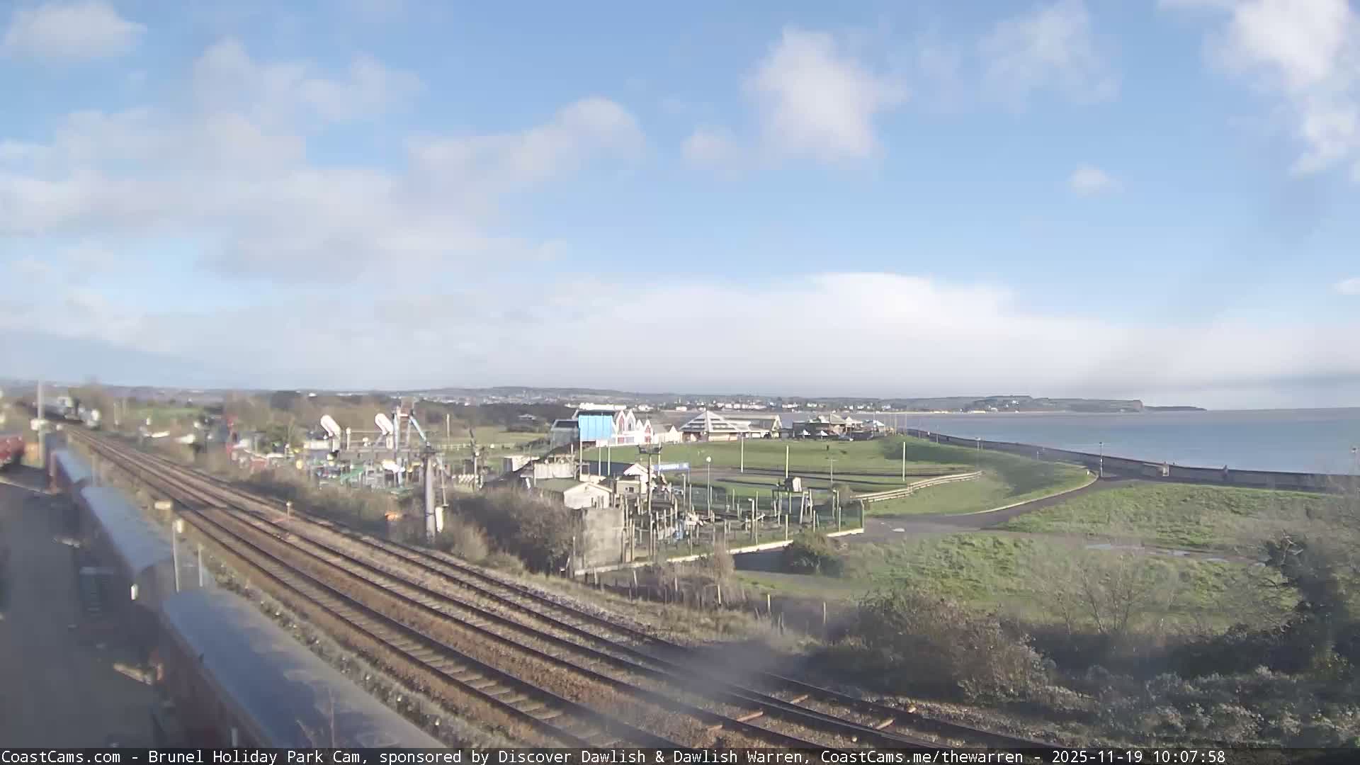 Dawlish Warren Coast & Railway & Amusement Park Live Cam - Teignbridge, Devon, South West, England, United Kingdom